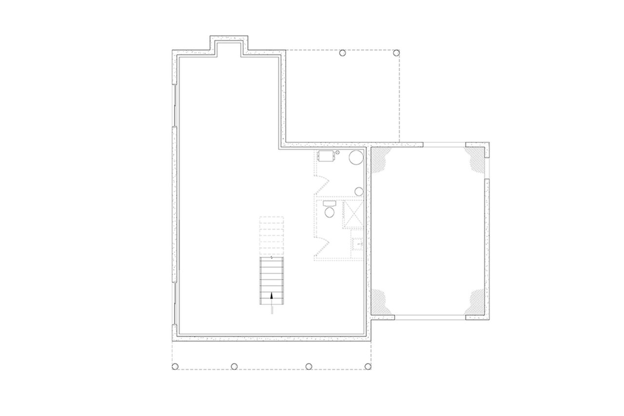 Colonial House Plan - Acelia 2 49780 - Basement Floor Plan