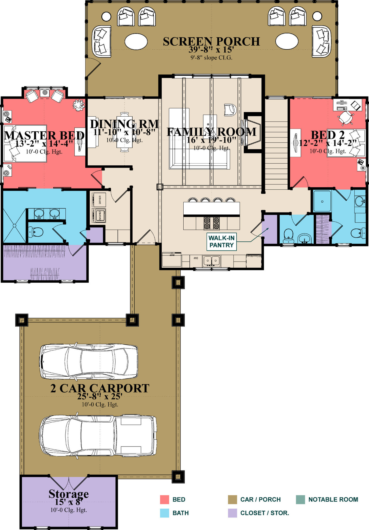Country House Plan - Landon 59733 - 1st Floor Plan