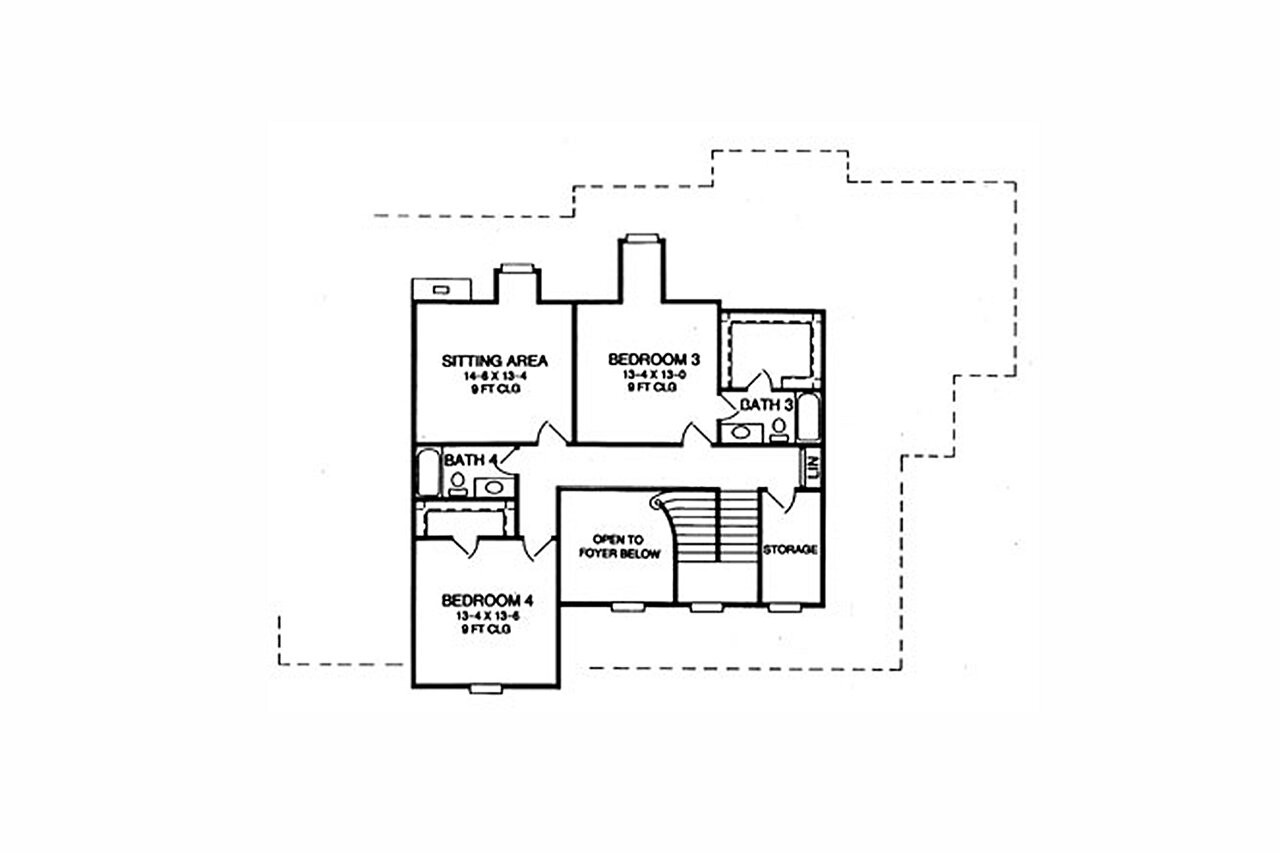 Farmhouse House Plan - Cedar Park 16772 - 2nd Floor Plan