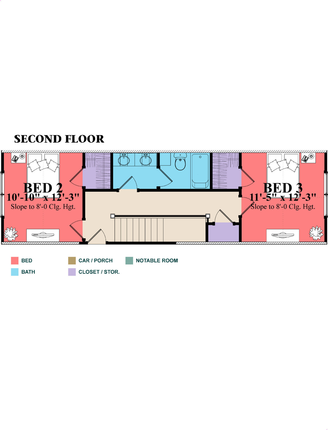 Secondary Image - Traditional House Plan - Westley 60561 - 2nd Floor Plan