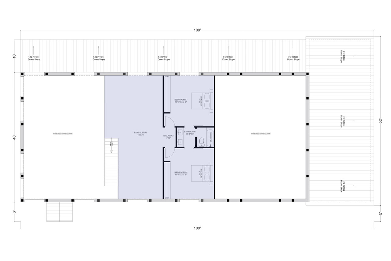 Secondary Image - Farmhouse House Plan - Bennett 70017 - 2nd Floor Plan