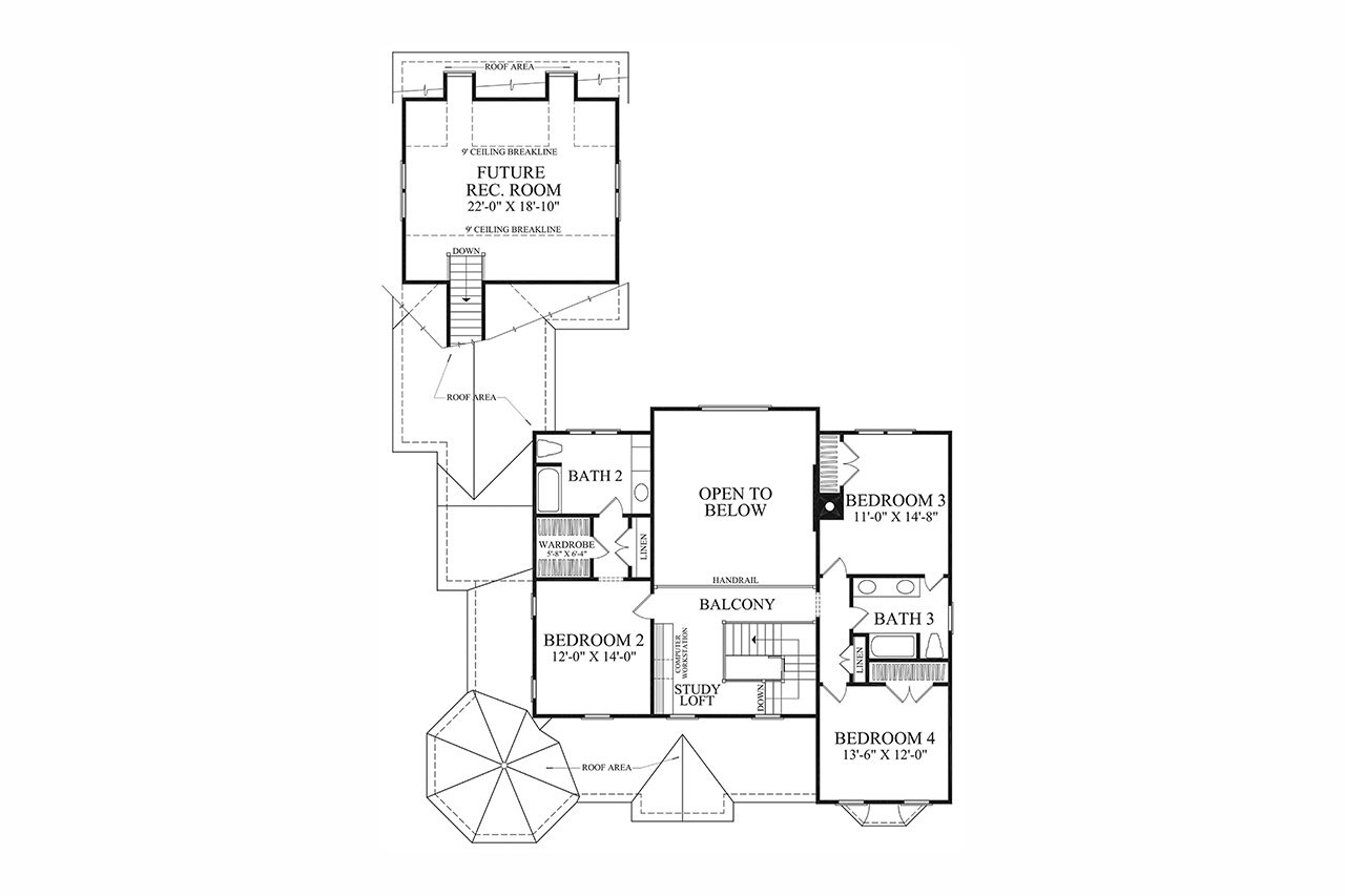Secondary Image - Victorian House Plan - Salisbury 92868 - 2nd Floor Plan