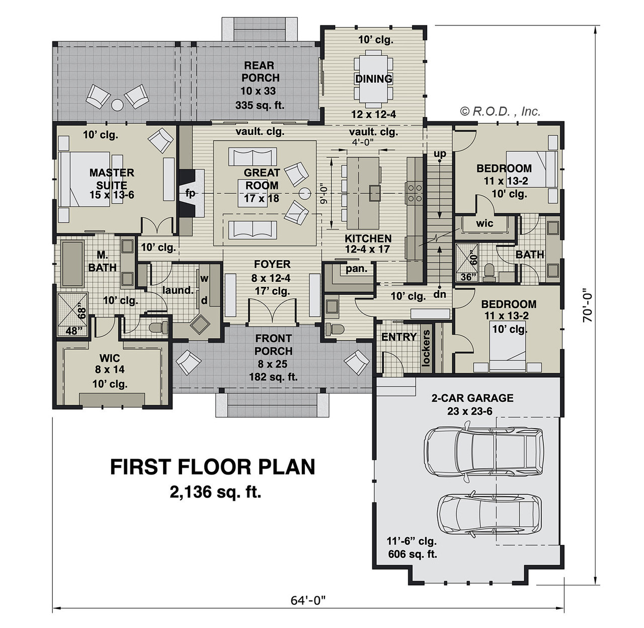 Farmhouse House Plan - St Croix 55102 - 1st Floor Plan