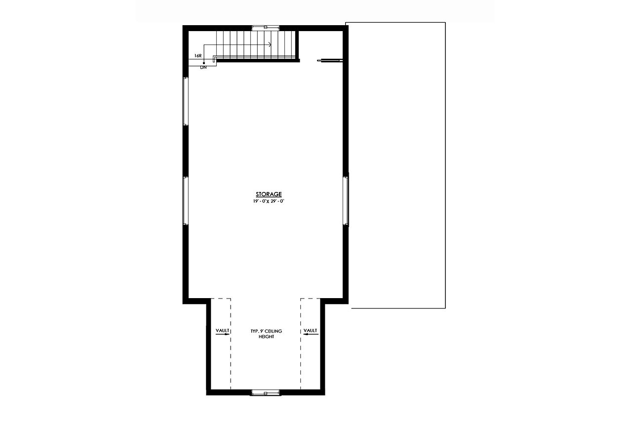 Traditional House Plan - Midway 91835 - 2nd Floor Plan