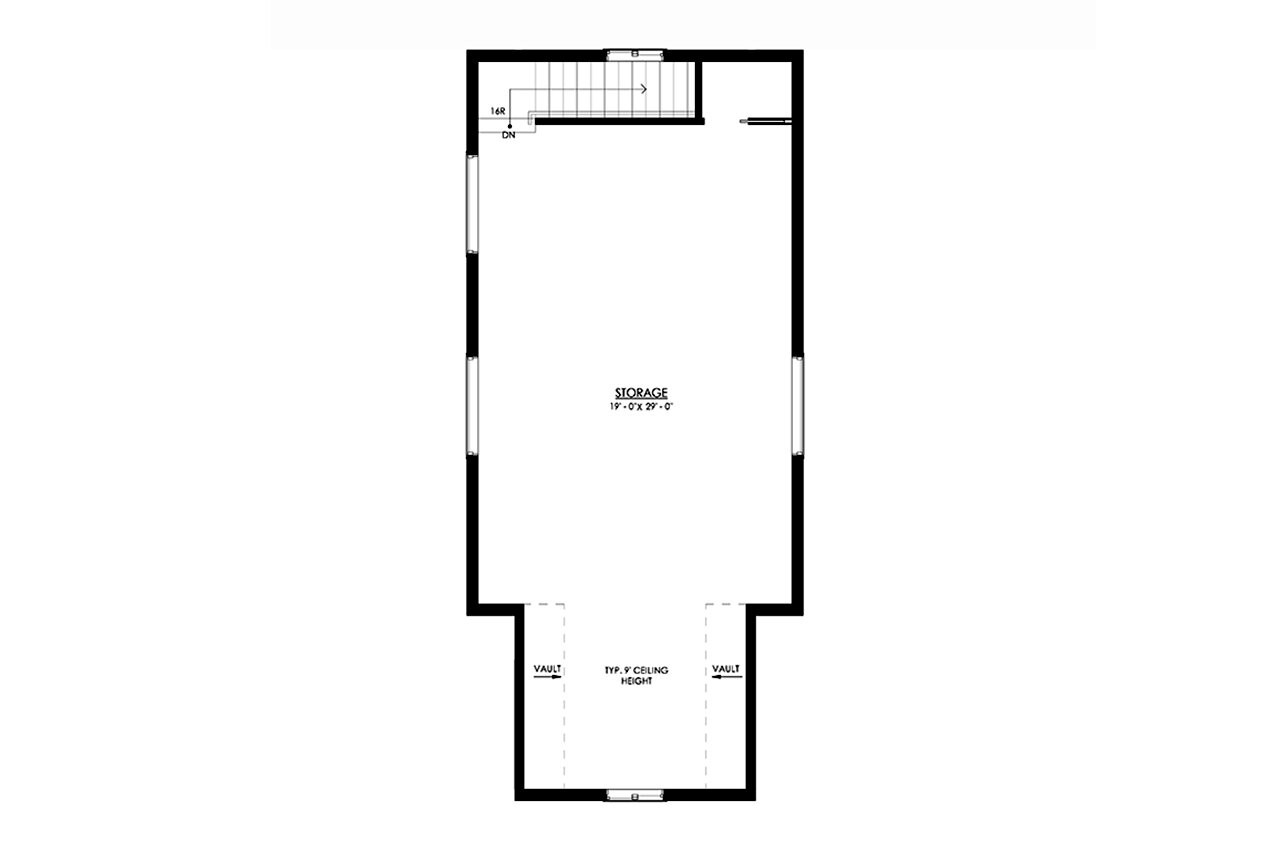Traditional House Plan - Midway 91835 - 2nd Floor Plan