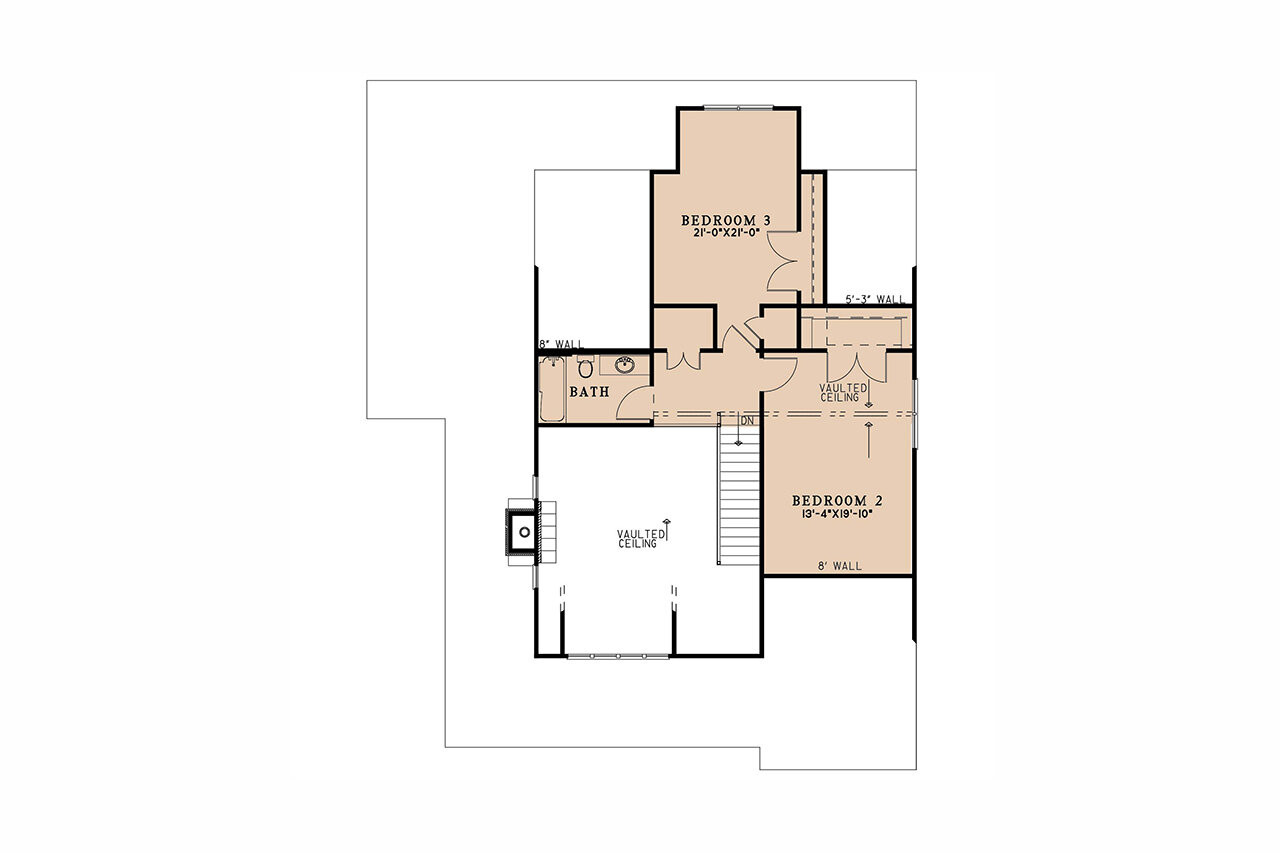 Mountain Rustic House Plan - Appalachian Trails 39060 - 2nd Floor Plan