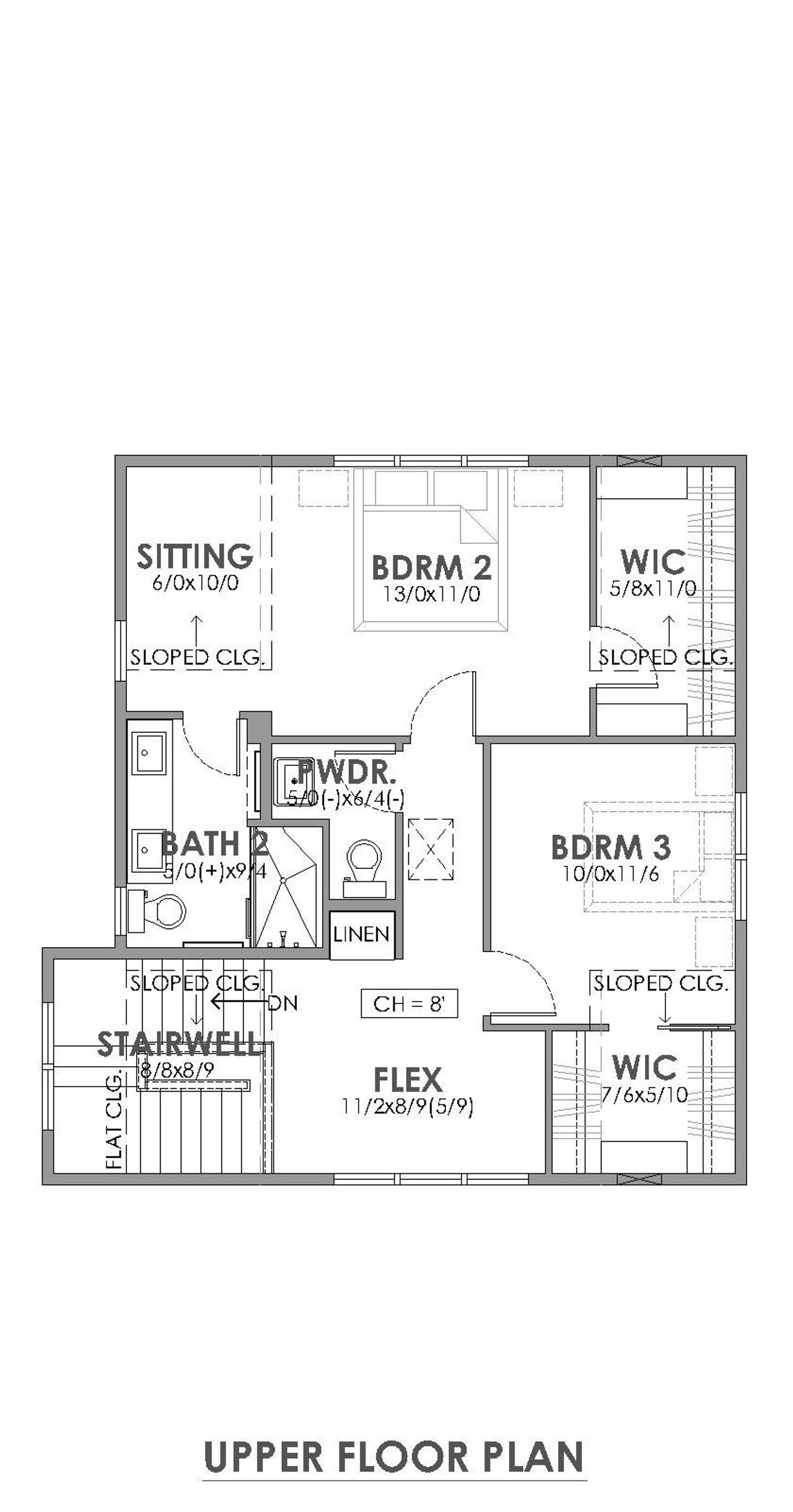 Cottage House Plan - Franklin 96712 - 2nd Floor Plan
