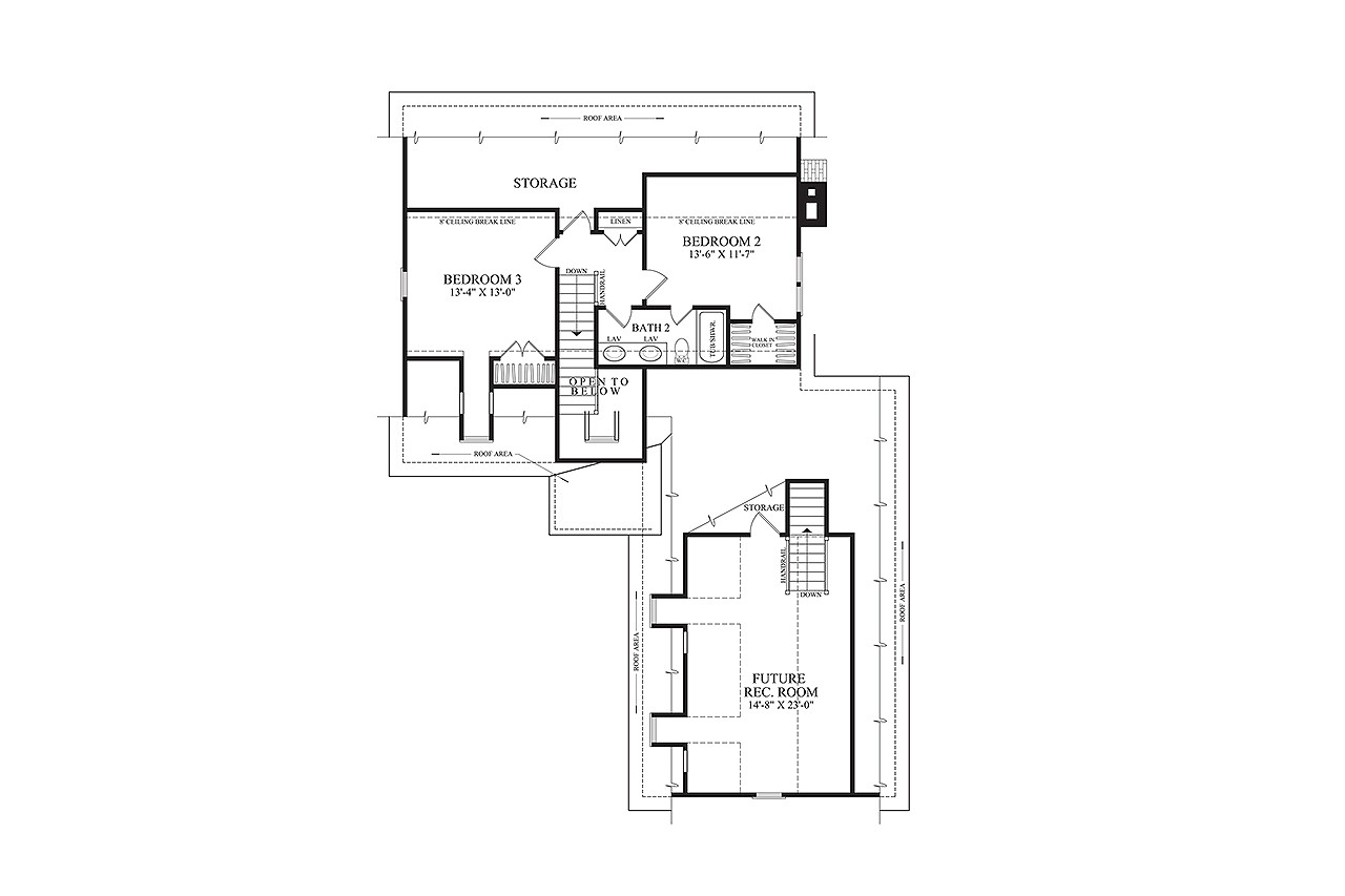 Secondary Image - Country House Plan - Mountain Brook 79510 - 2nd Floor Plan