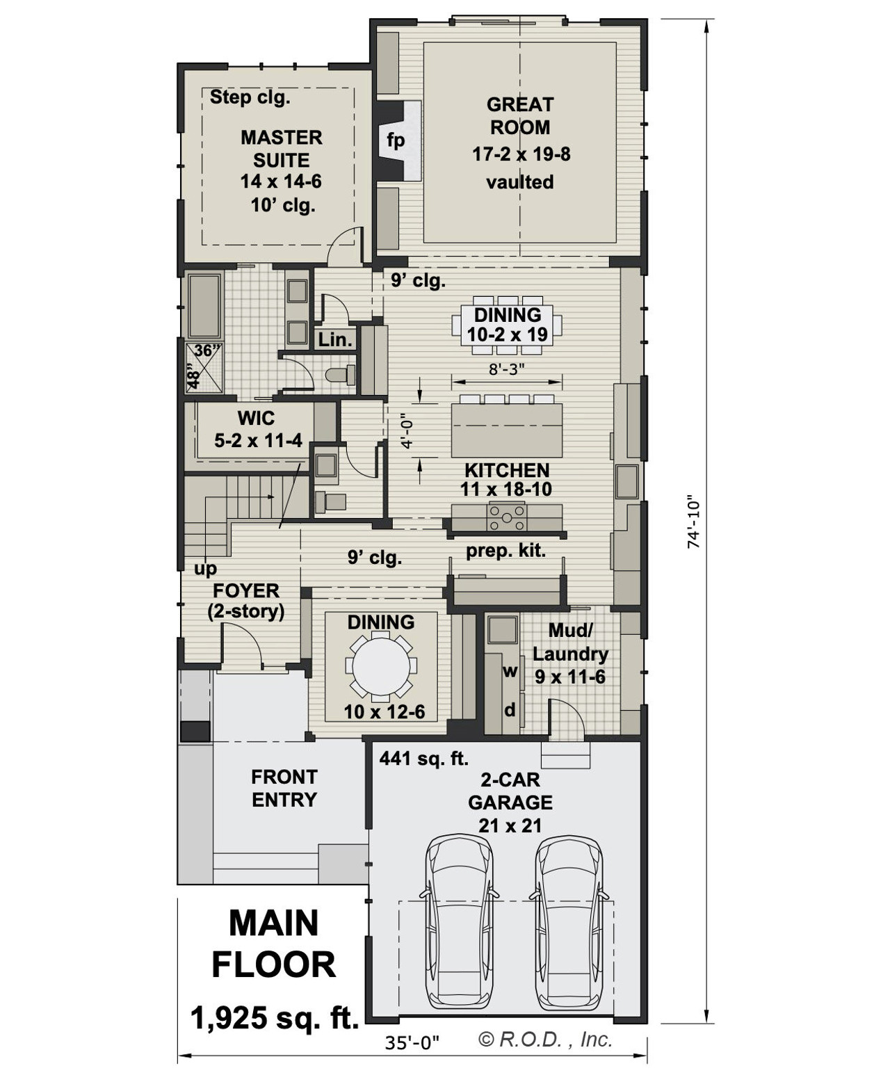 Farmhouse House Plan - Wexford 37768 - 1st Floor Plan