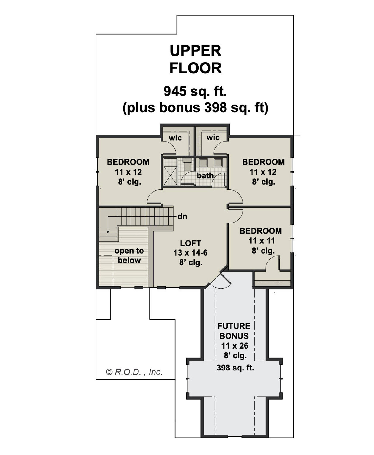 Farmhouse House Plan - Wexford 37768 - 2nd Floor Plan