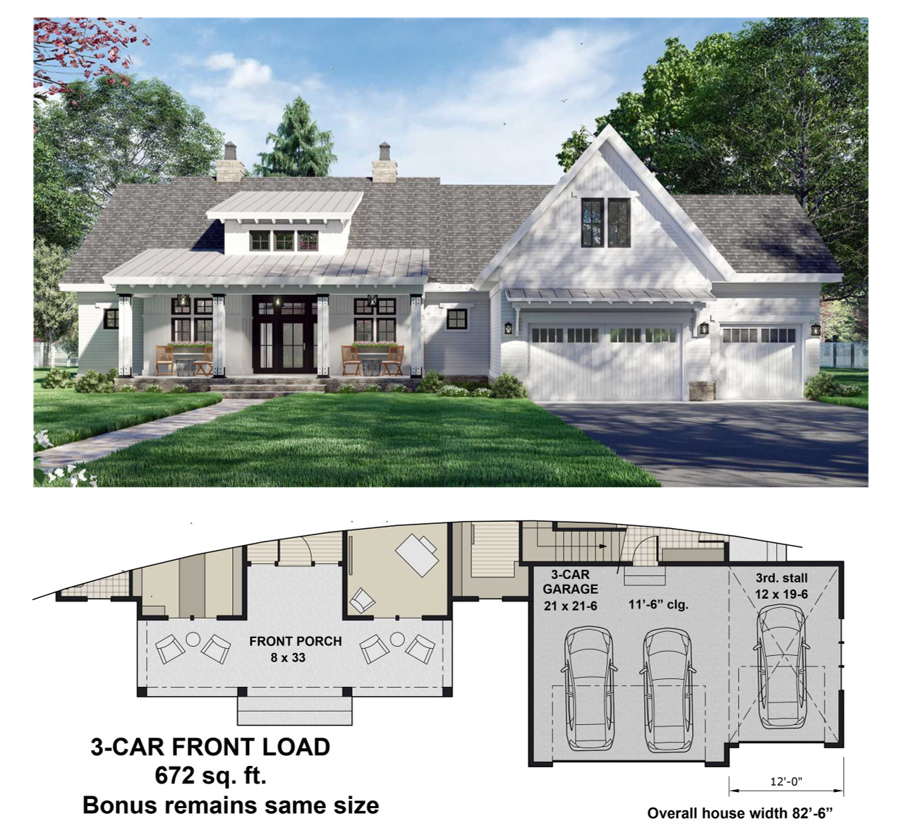 Farmhouse House Plan - St. Thomas 16254 - Optional Floor Plan