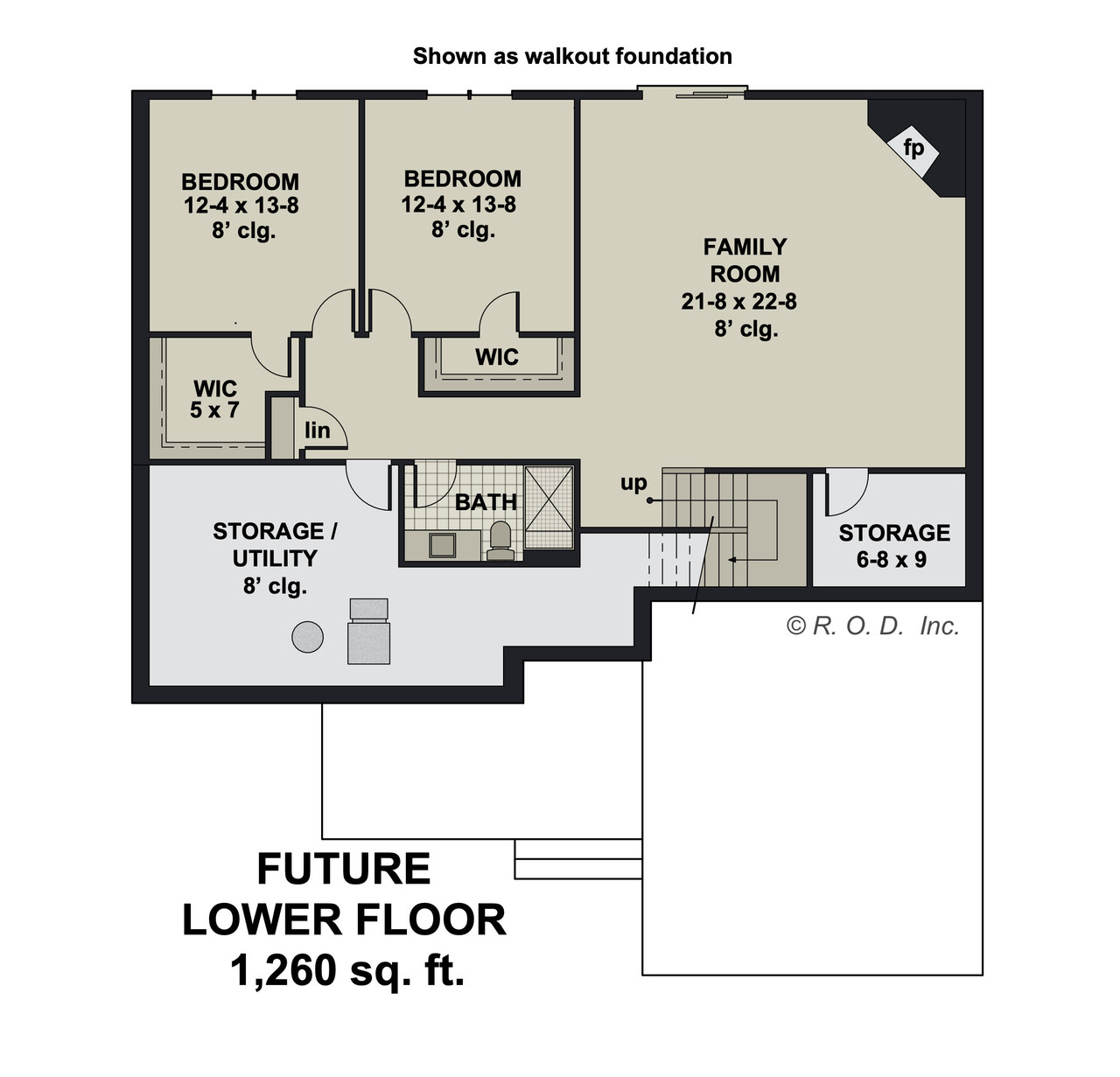 Farmhouse House Plan - Monarch 33763 - Basement Floor Plan