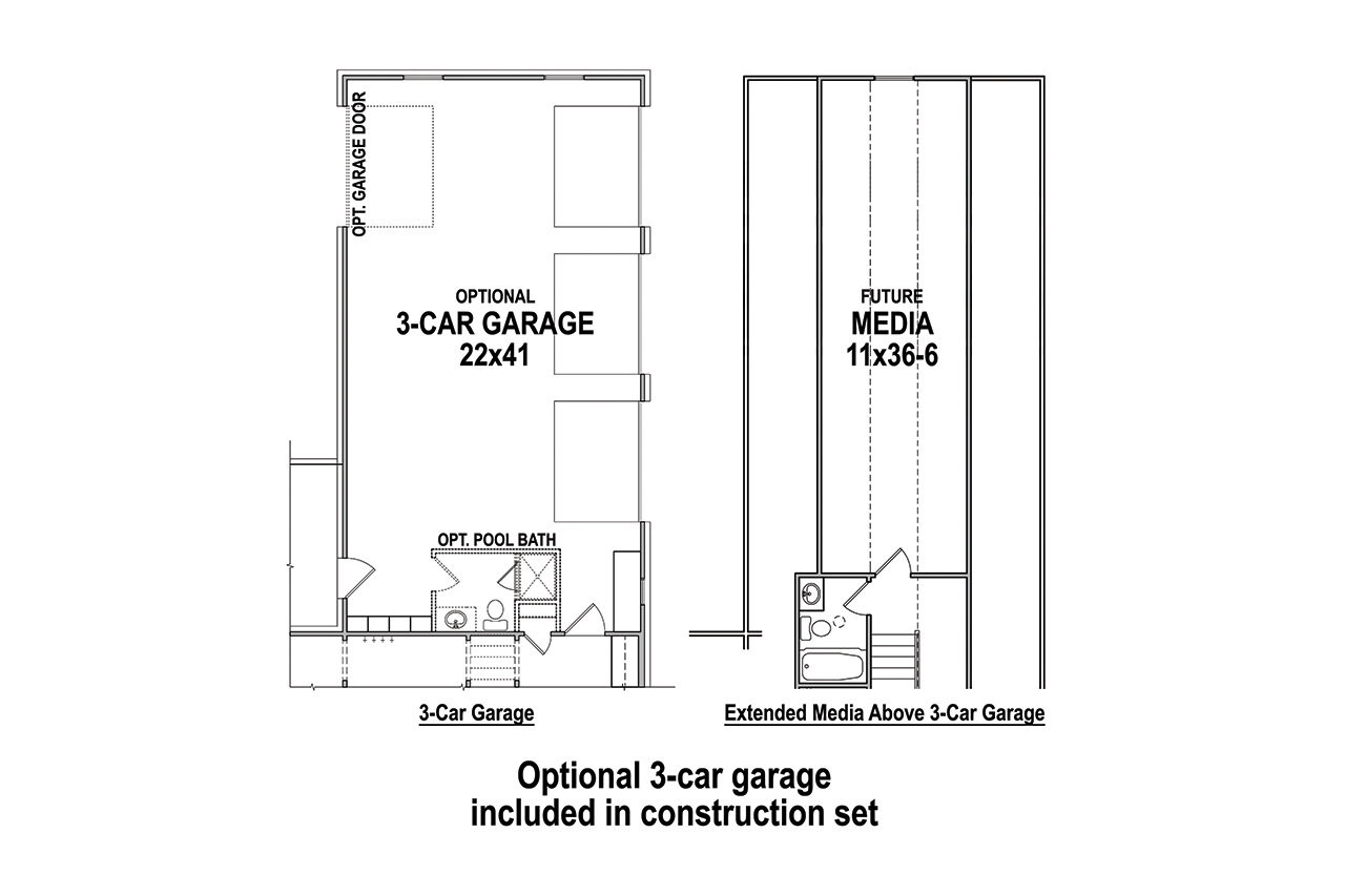 Farmhouse House Plan - Acorn Trail 98469 - Optional Floor Plan