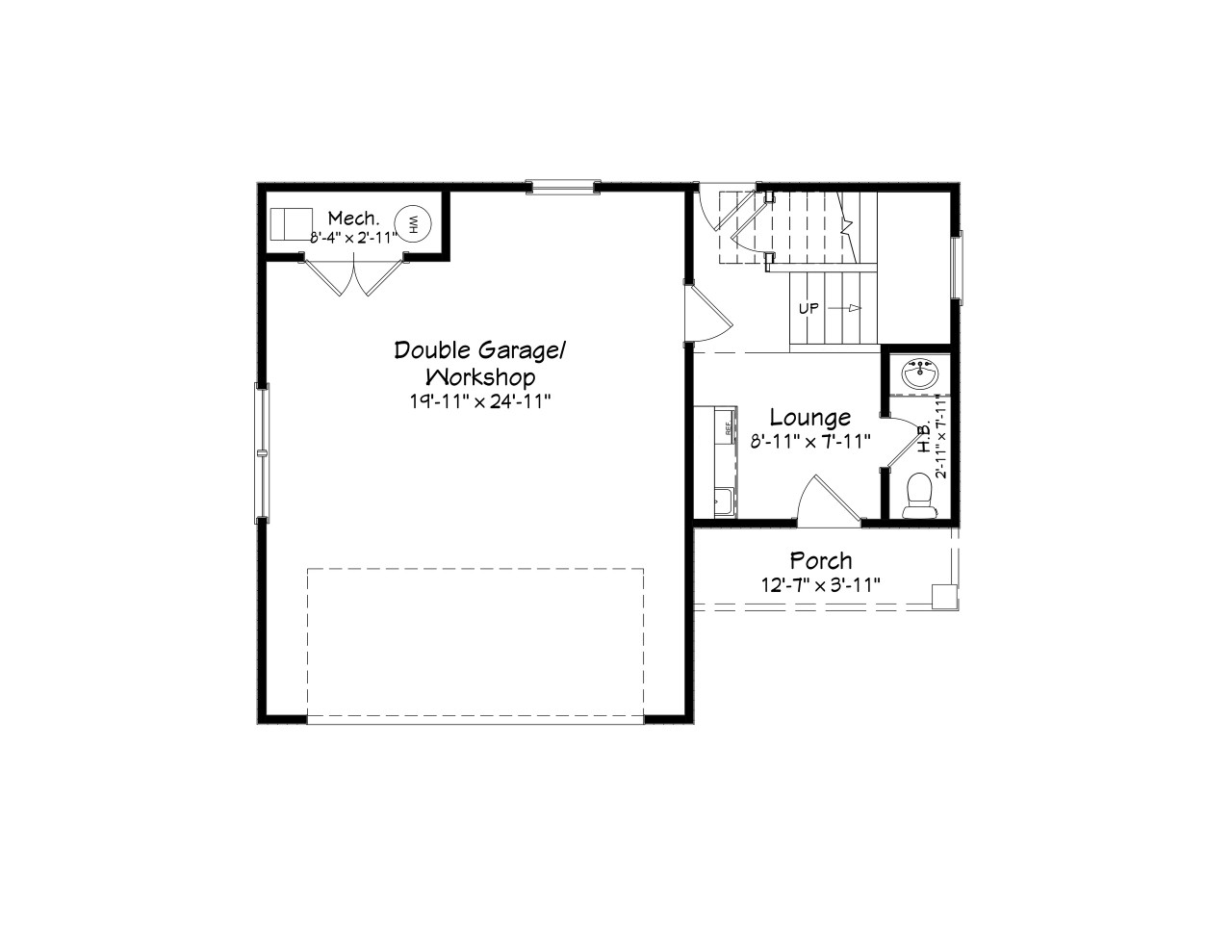 Country House Plan - 90389 - 1st Floor Plan