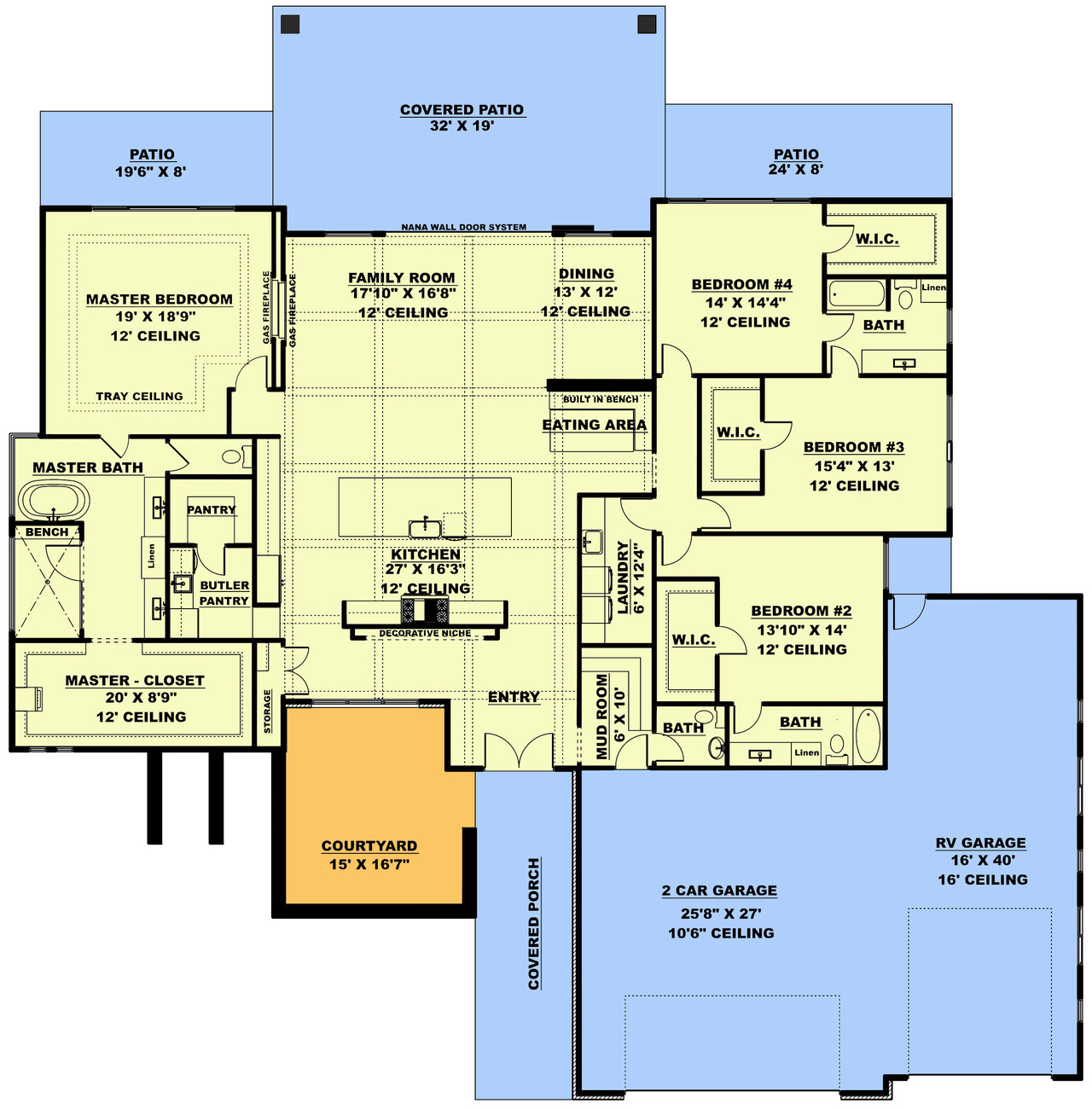 Modern House Plan - The Slip Lock 85353 - 1st Floor Plan