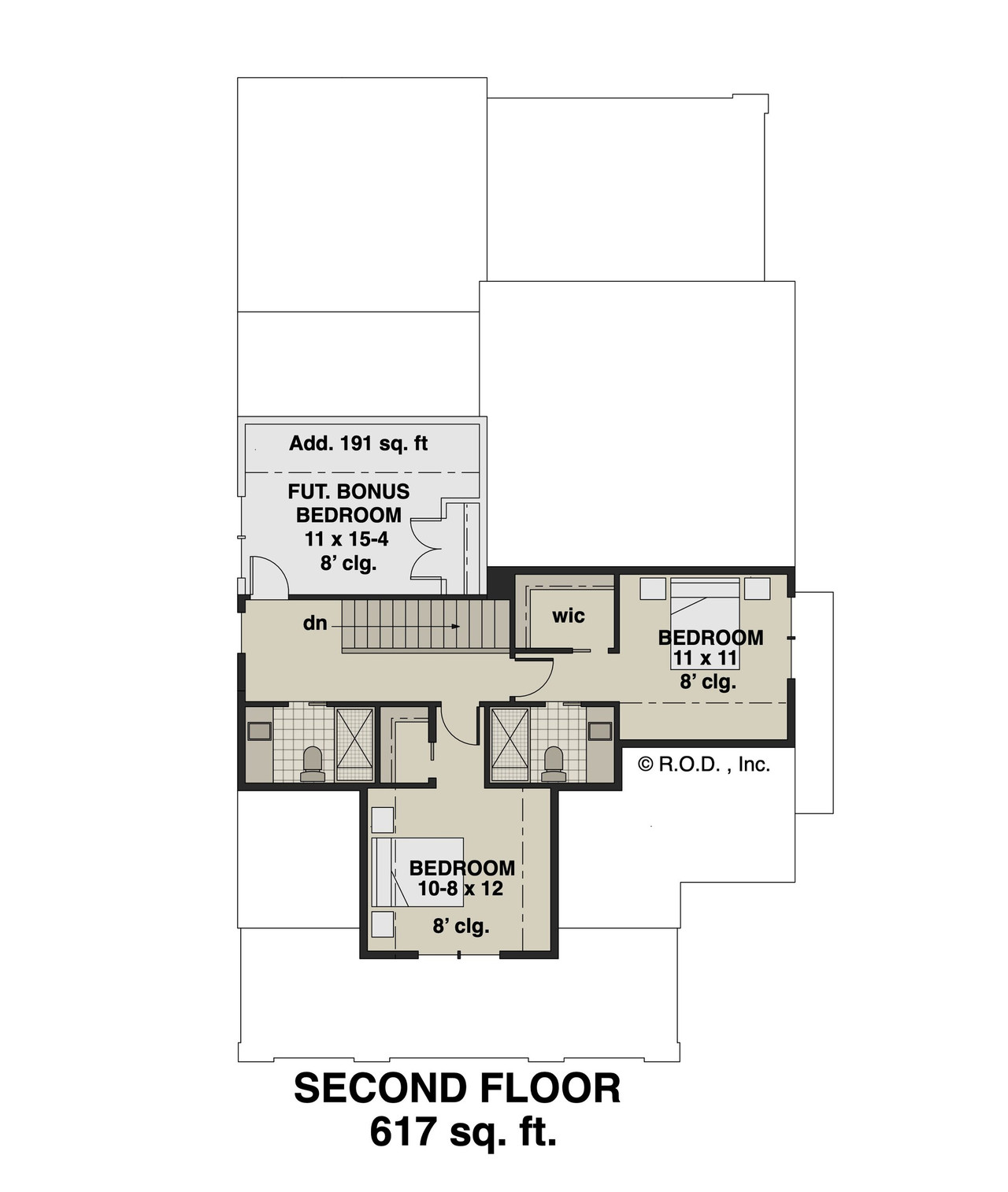 Craftsman House Plan - Crystal Creek 78646 - 2nd Floor Plan