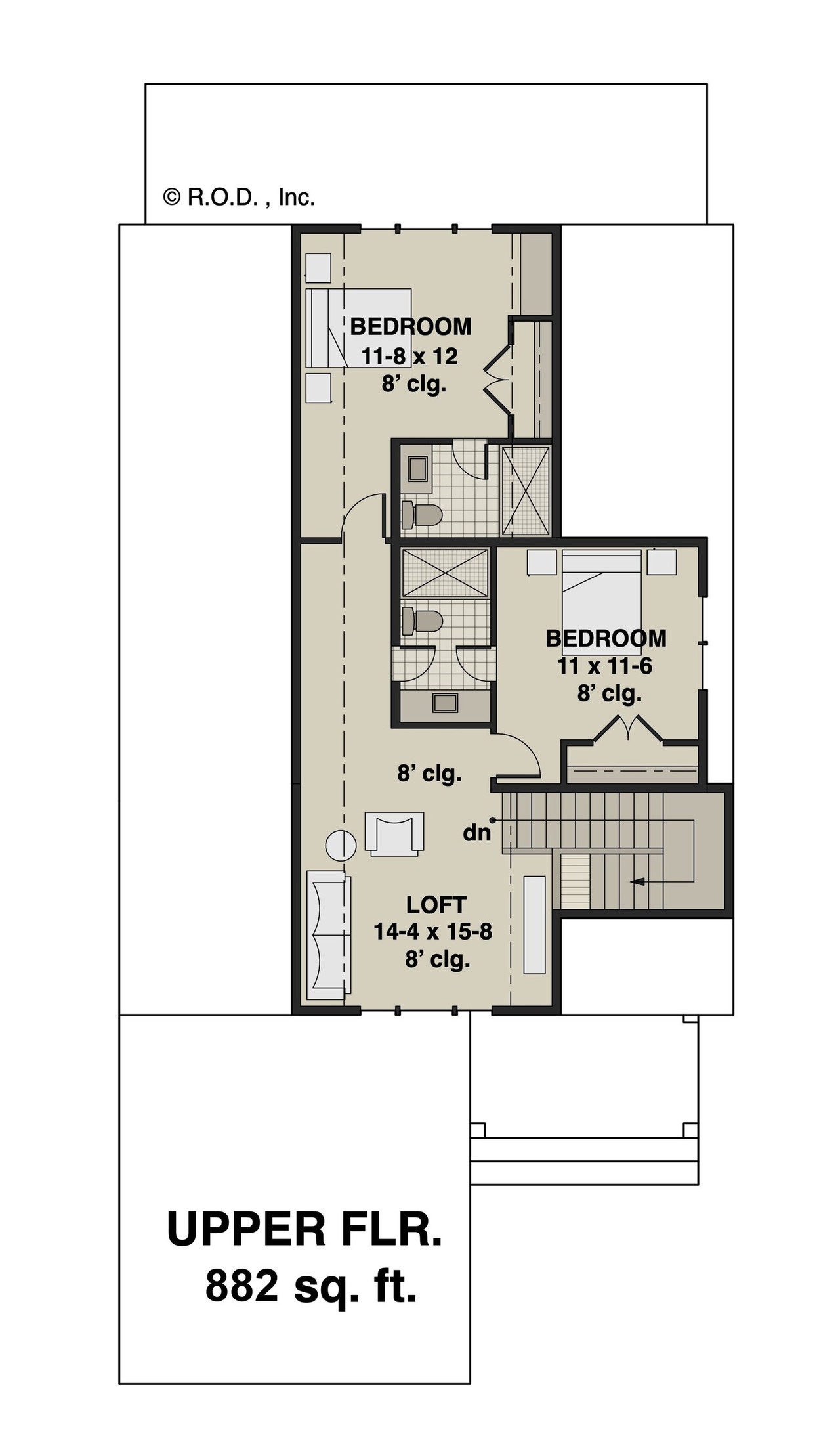 Farmhouse House Plan - Hayward 13444 - 2nd Floor Plan