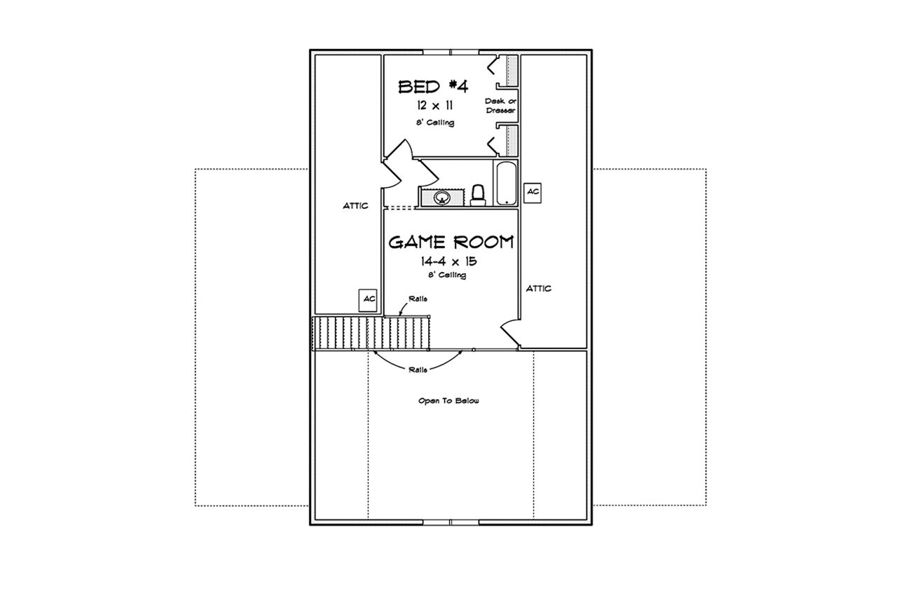 Farmhouse House Plan - 78256 - 2nd Floor Plan