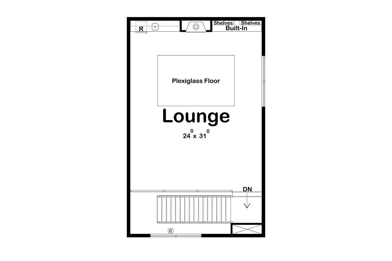 Modern House Plan - Falls Canyon 66184 - 2nd Floor Plan