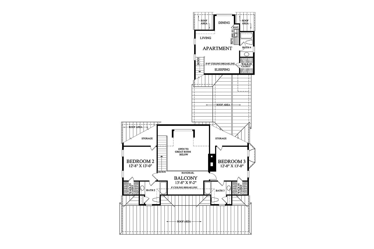 Secondary Image - Southern House Plan - Fairhope 99529 - 2nd Floor Plan