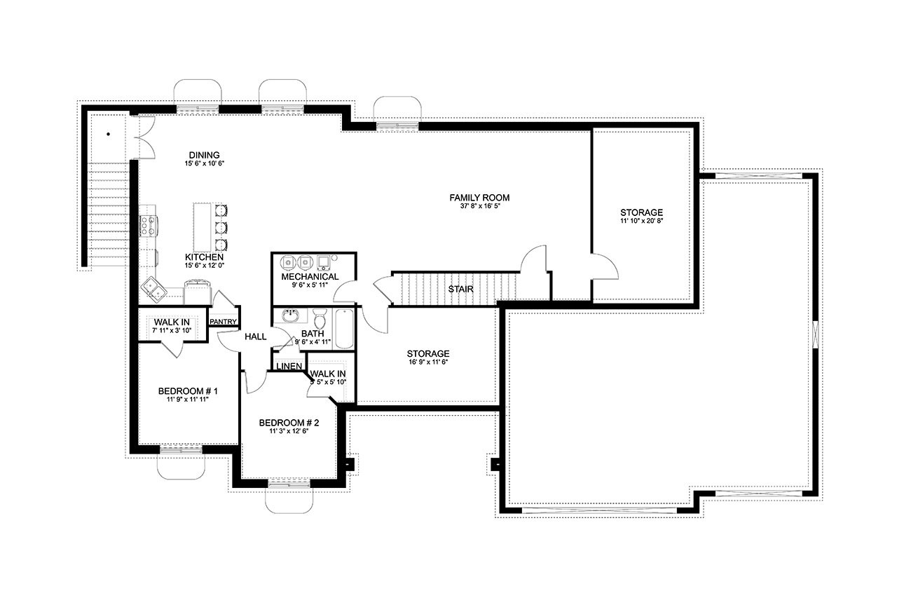 Farmhouse House Plan - Schrader 26078 - Optional Floor Plan