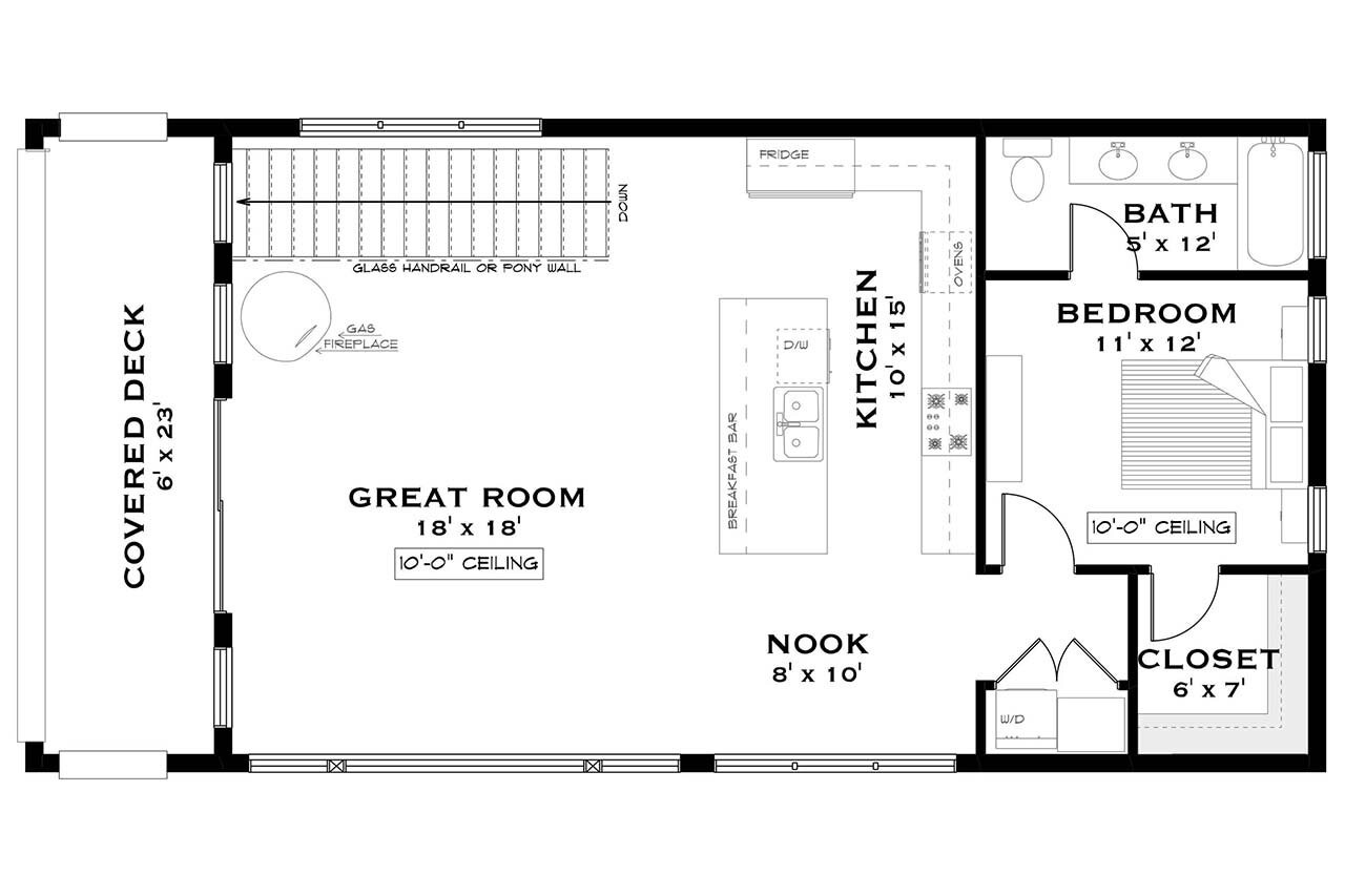 Secondary Image - Modern House Plan - Sierra Bay 97738 - 2nd Floor Plan