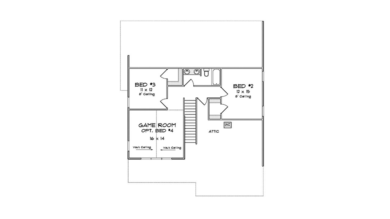 Secondary Image - Cottage House Plan - 27374 - 2nd Floor Plan