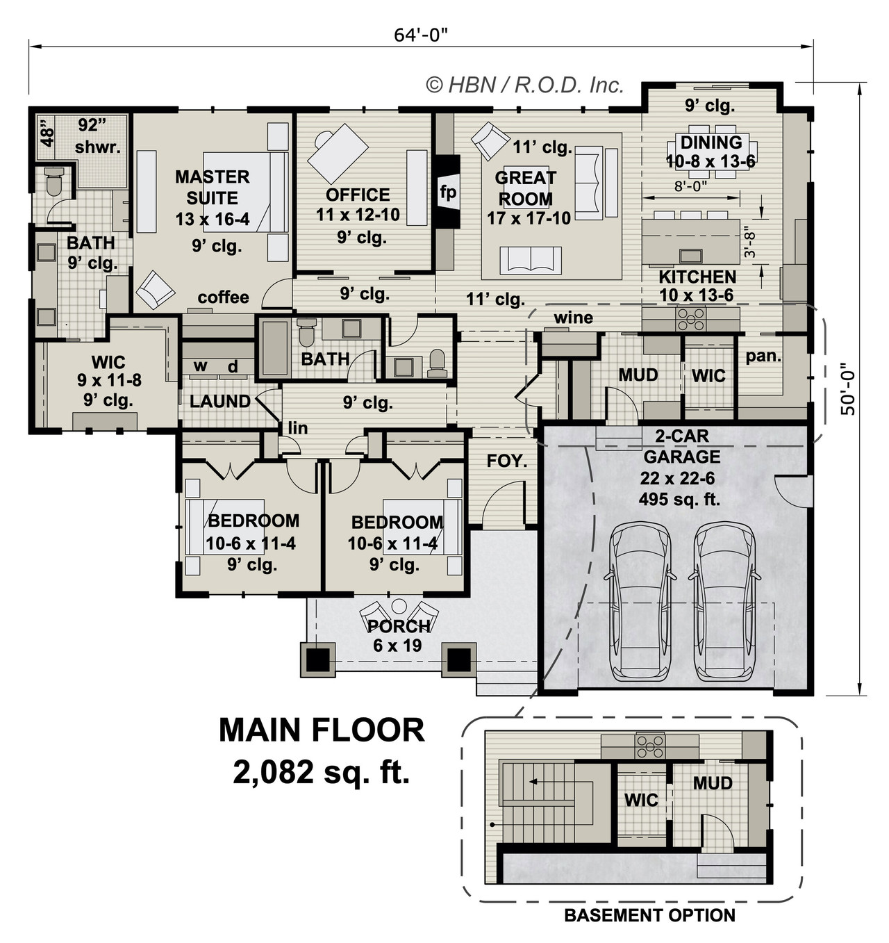 Craftsman House Plan - Aspen Shores 39902 - 1st Floor Plan