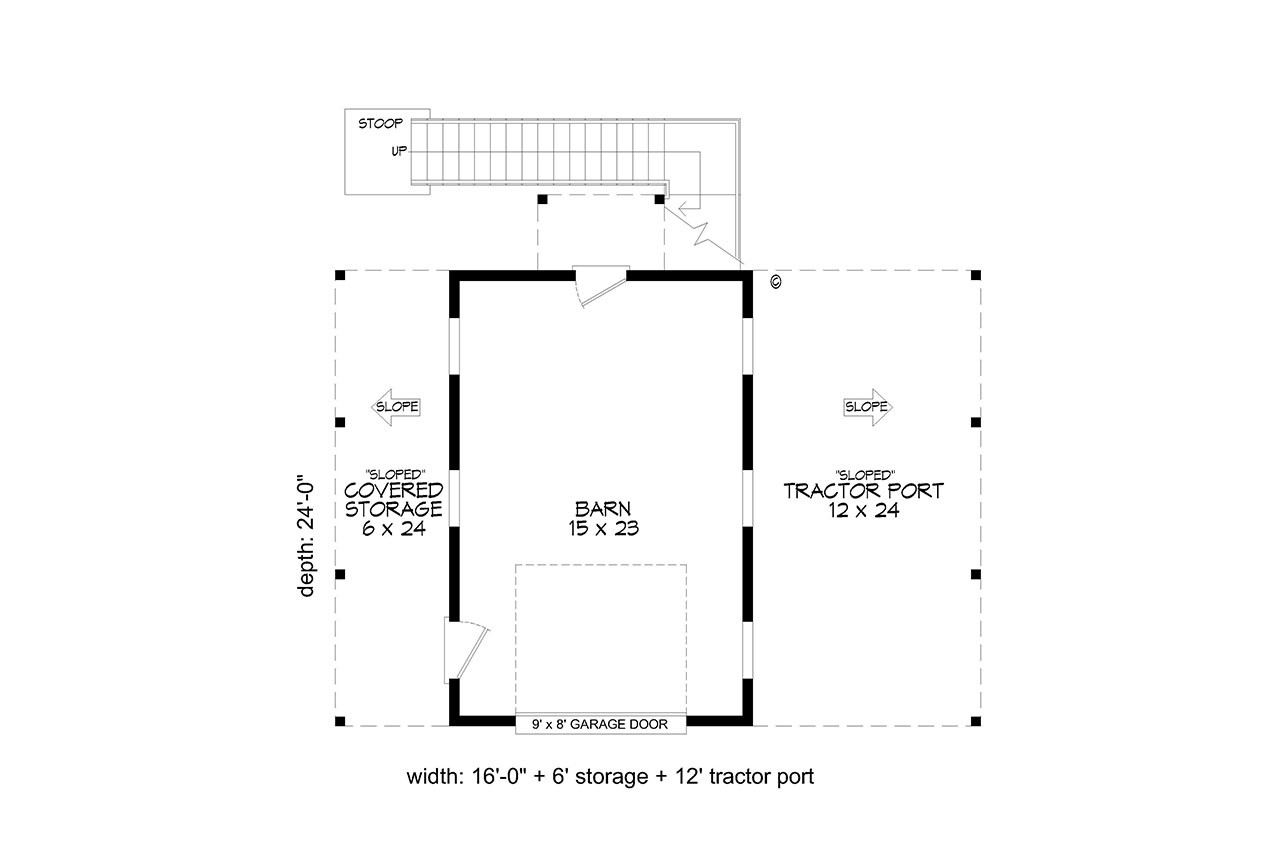 Country House Plan - Farmstead Barn 94579 - 1st Floor Plan