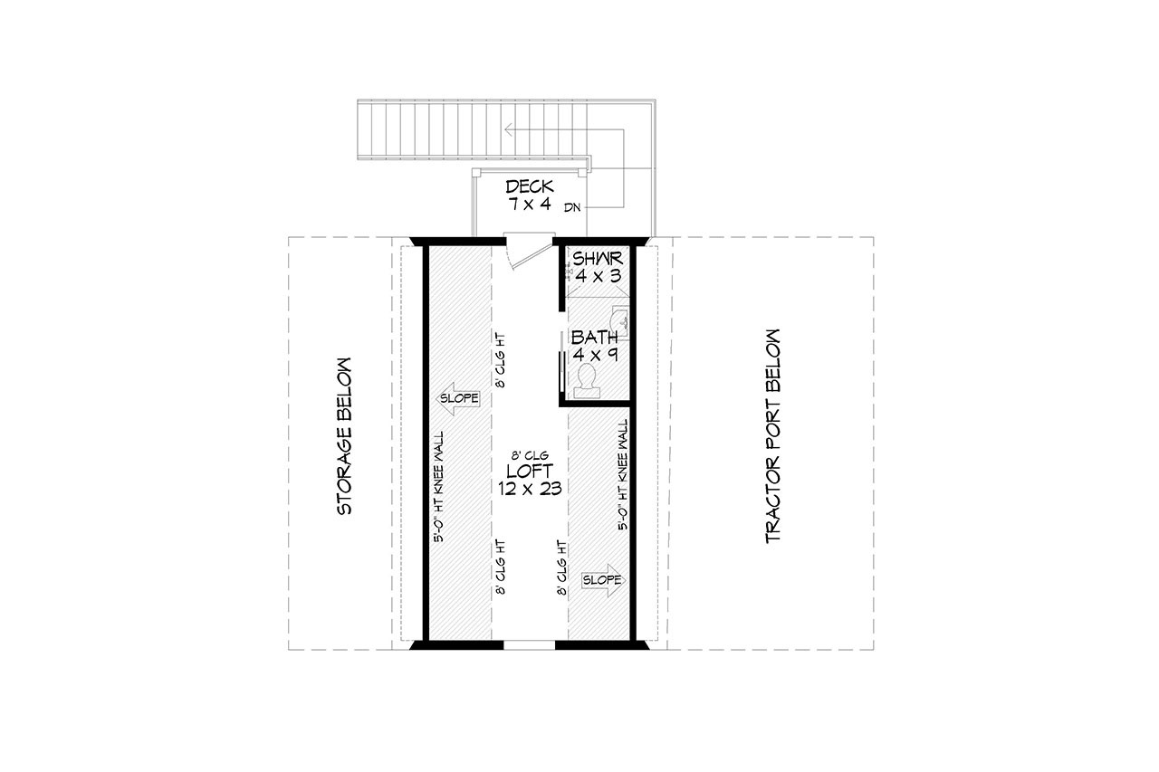 Secondary Image - Country House Plan - Farmstead Barn 94579 - 2nd Floor Plan