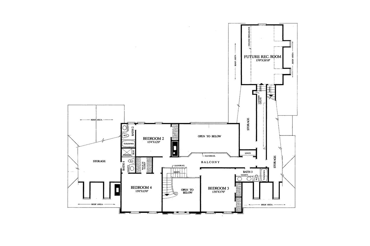 Colonial House Plan - The Providence 27356 - 2nd Floor Plan