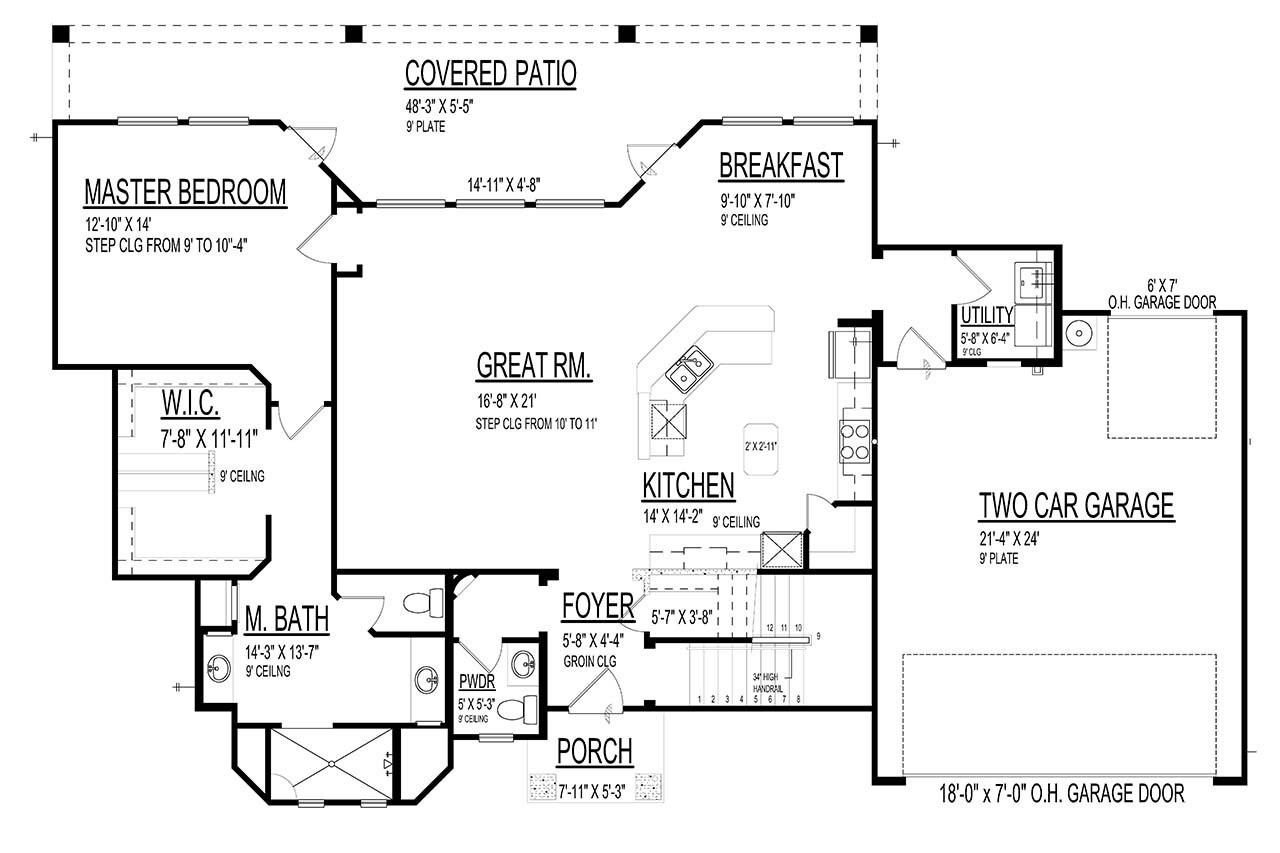 Mediterranean House Plan - 18528 - 1st Floor Plan