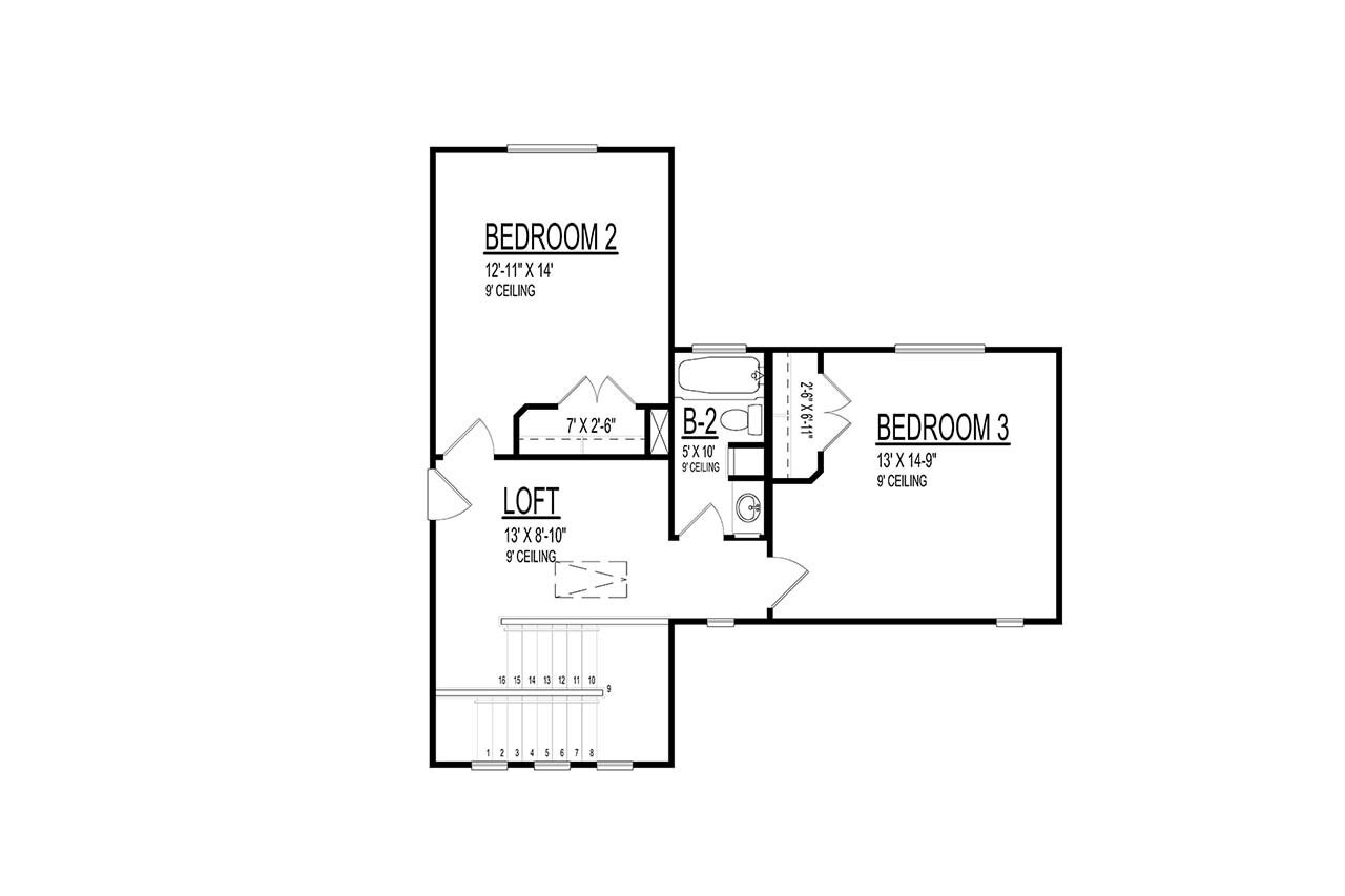 Mediterranean House Plan - 18528 - 2nd Floor Plan