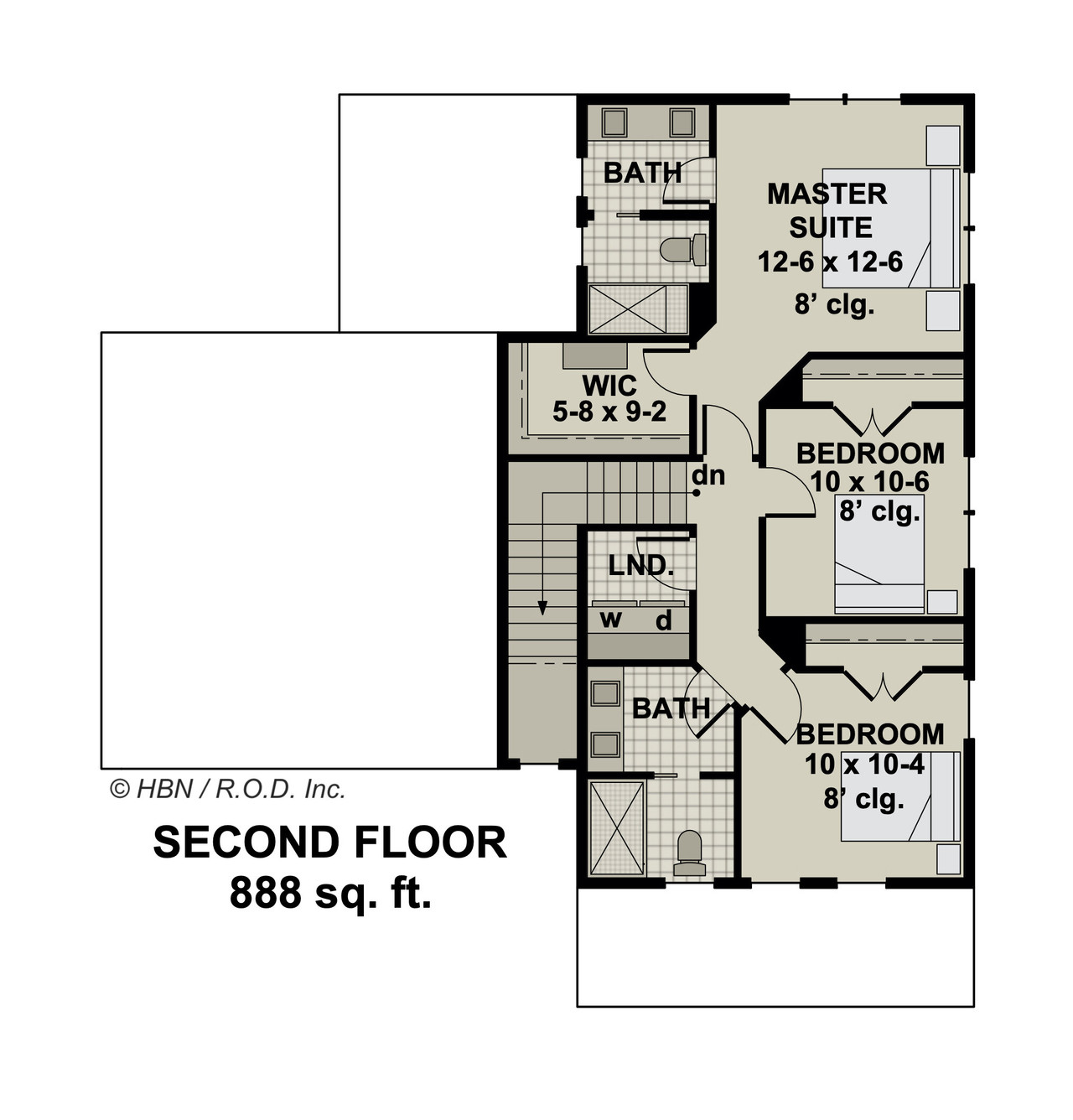 Craftsman House Plan - Springfield 47332 - 2nd Floor Plan