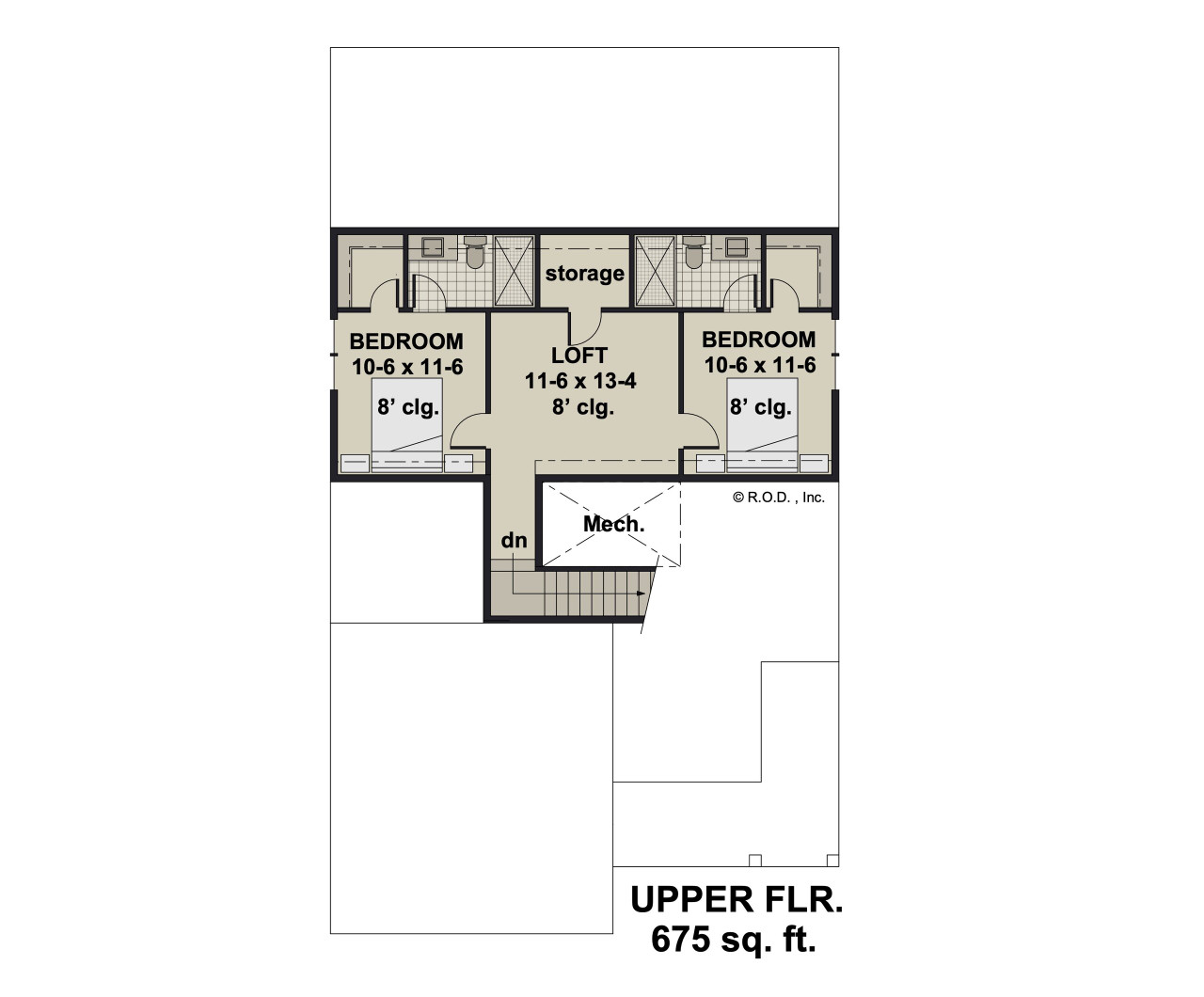 Craftsman House Plan - Linville 35334 - 2nd Floor Plan