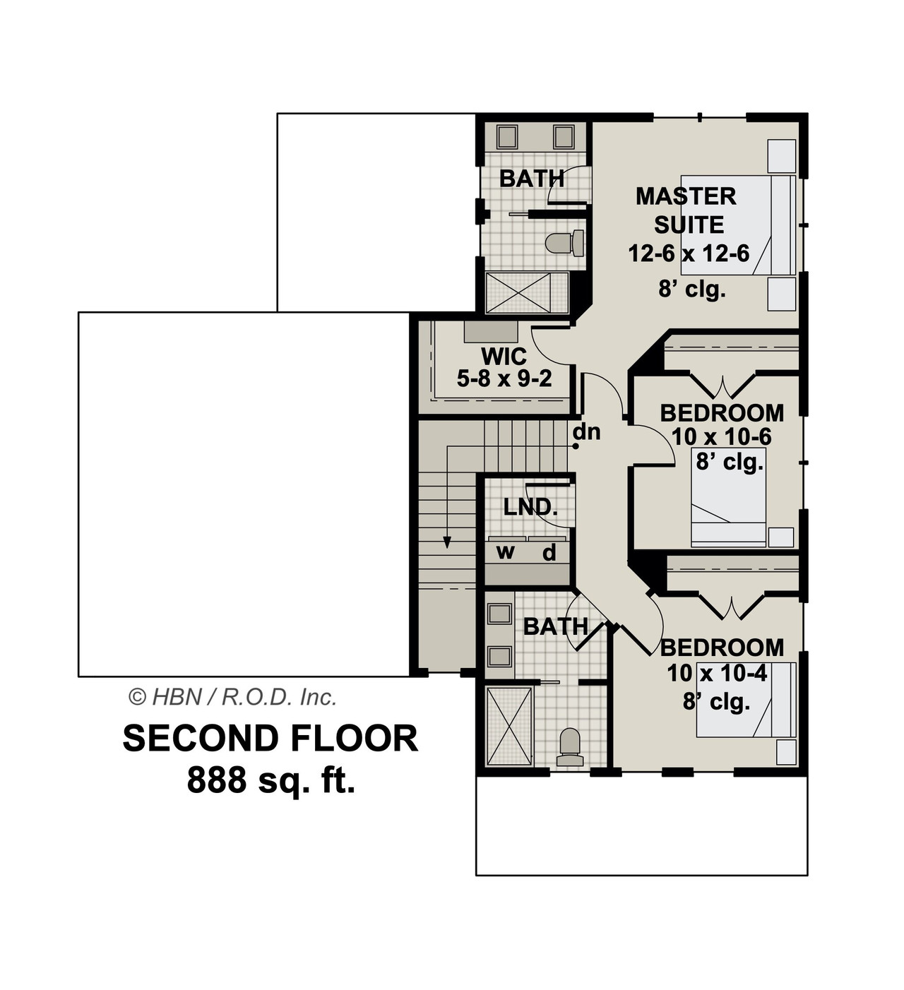 Farmhouse House Plan - Woodside 42371 - 2nd Floor Plan