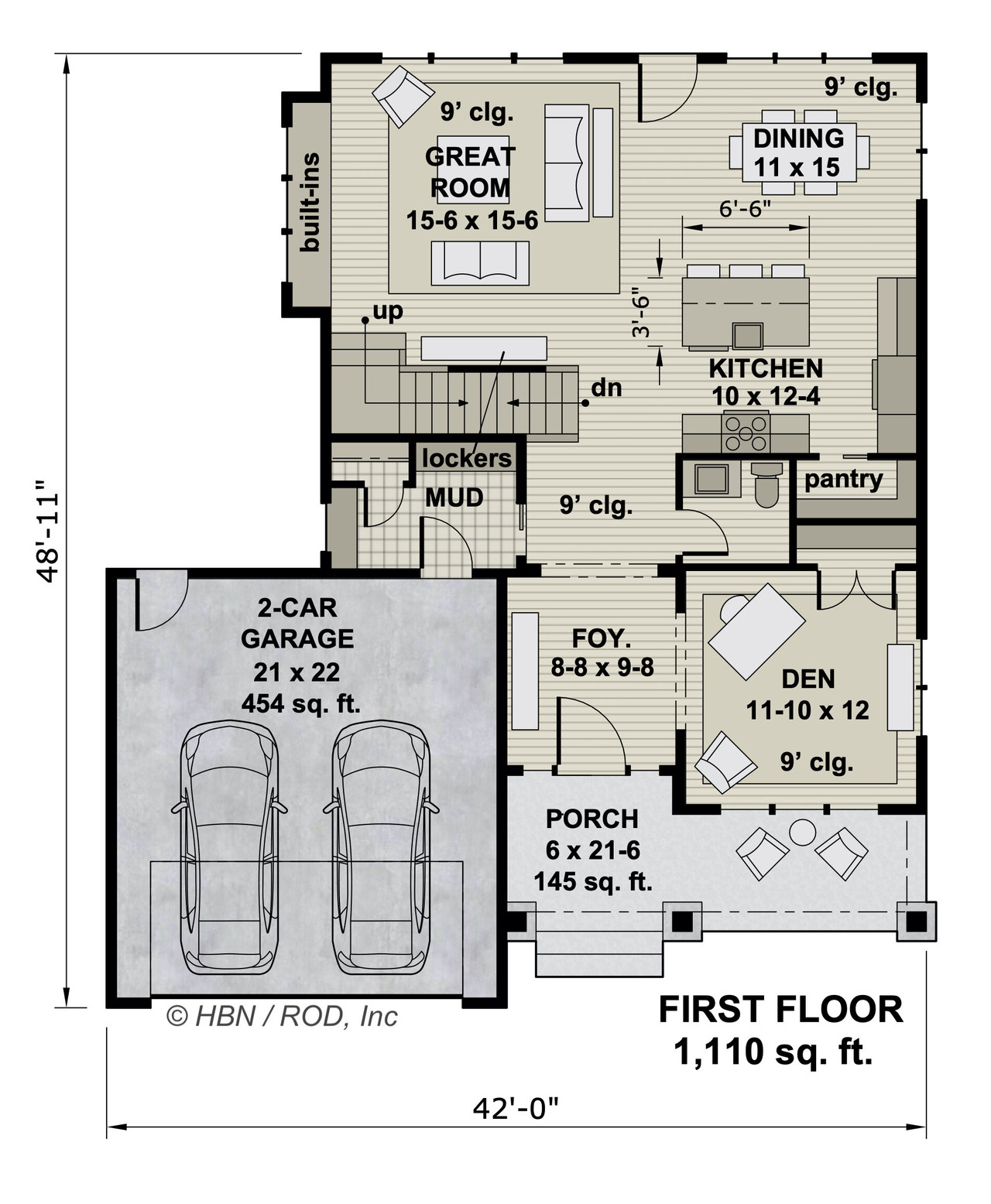 Traditional House Plan - Cold Stream 14956 - 1st Floor Plan