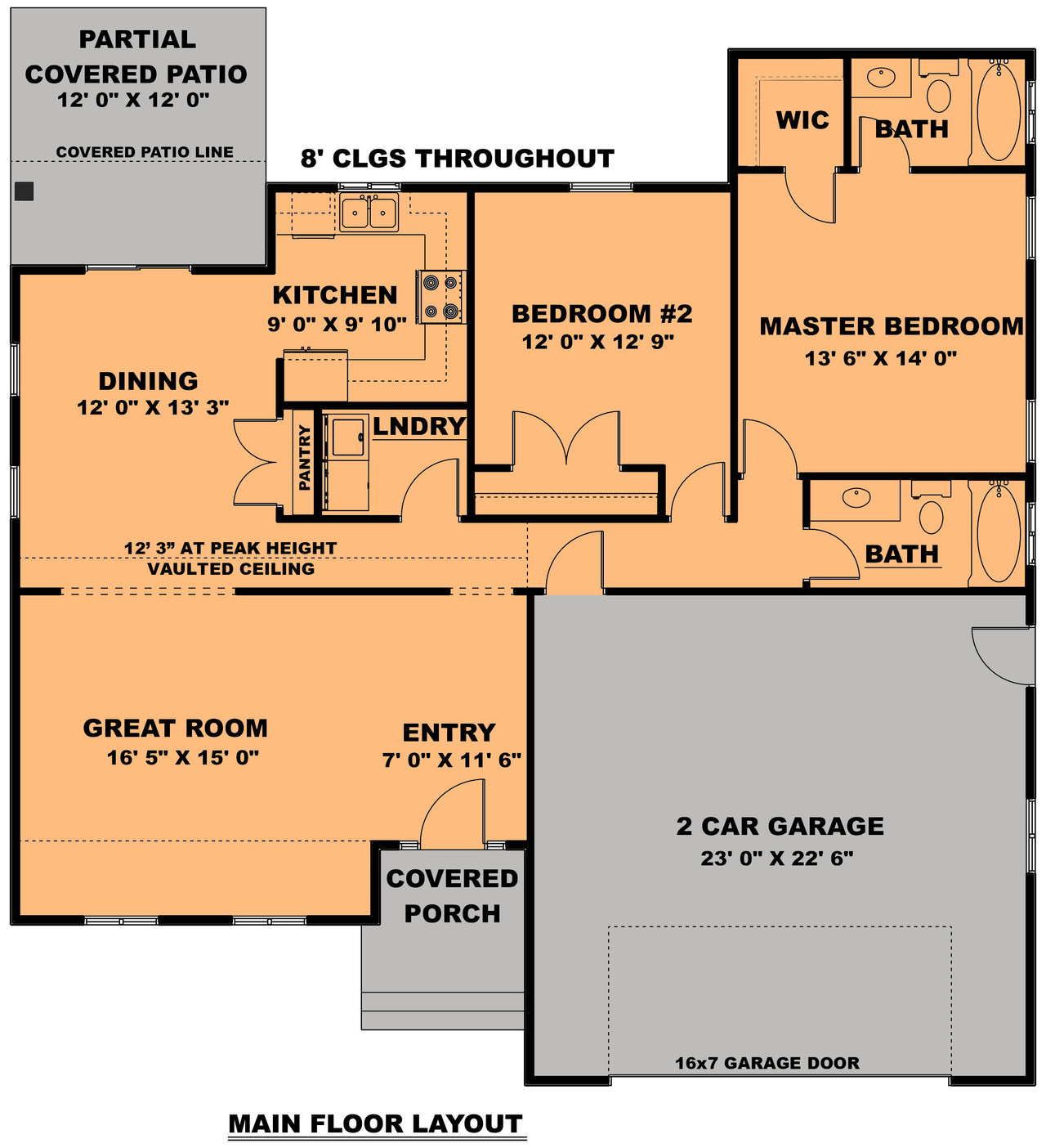 Craftsman House Plan - The Chestnut 10203 - 1st Floor Plan