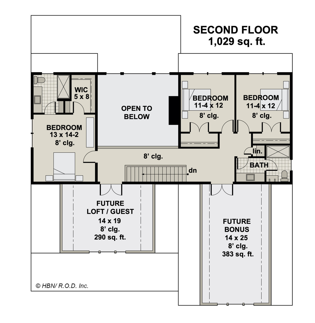 Craftsman House Plan - Sandy Hills 24937 - 2nd Floor Plan
