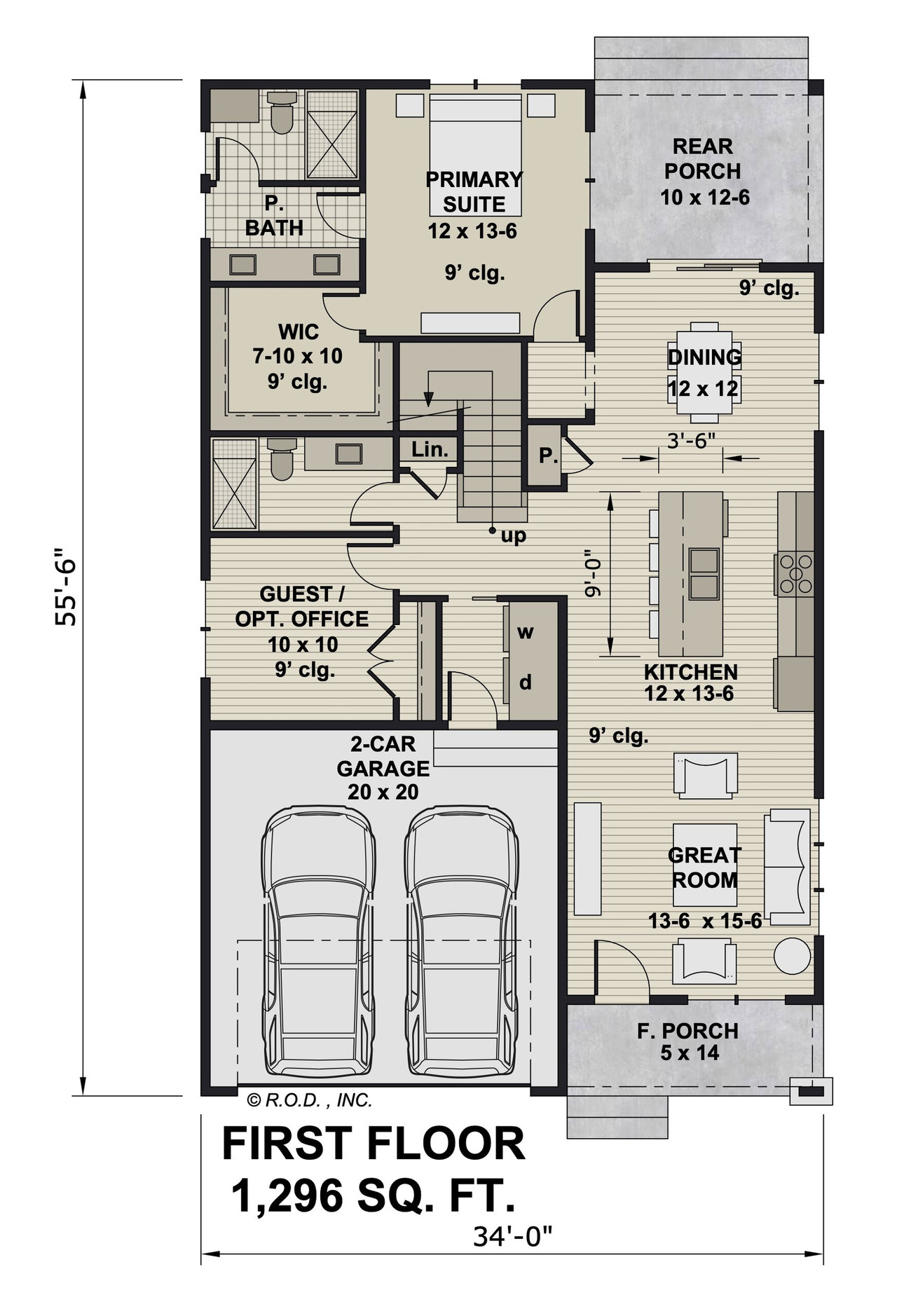 Bungalow House Plan - Dorothy 95185 - 1st Floor Plan