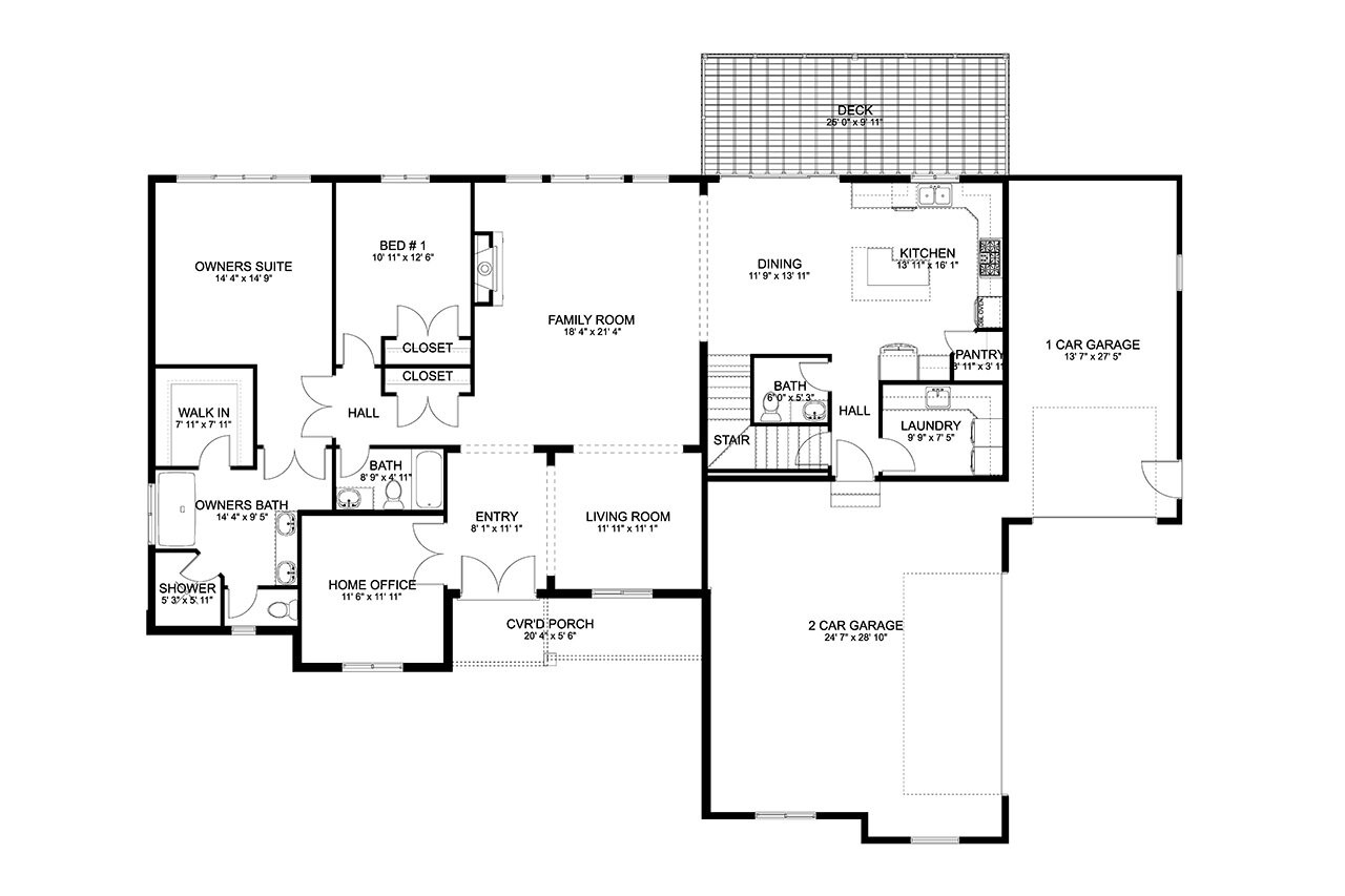 European House Plan - Tarifa 30772 - 1st Floor Plan