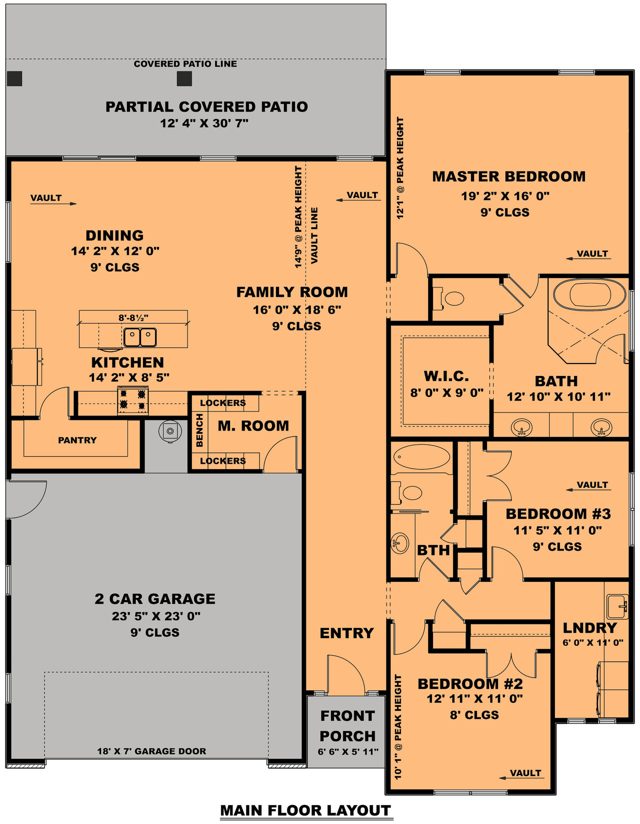 Contemporary House Plan - Lakeview 43442 - 1st Floor Plan