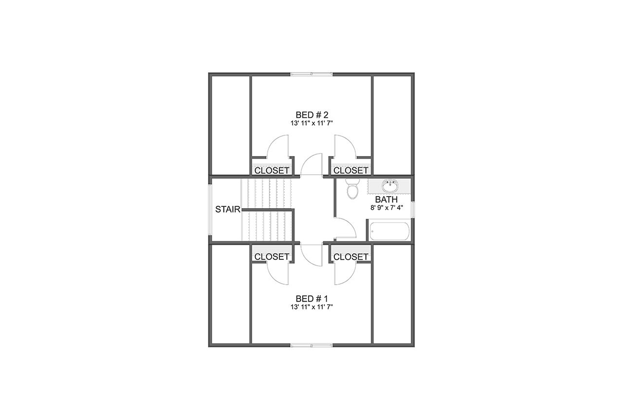 Farmhouse House Plan - Fletcher ADU 91700 - 2nd Floor Plan