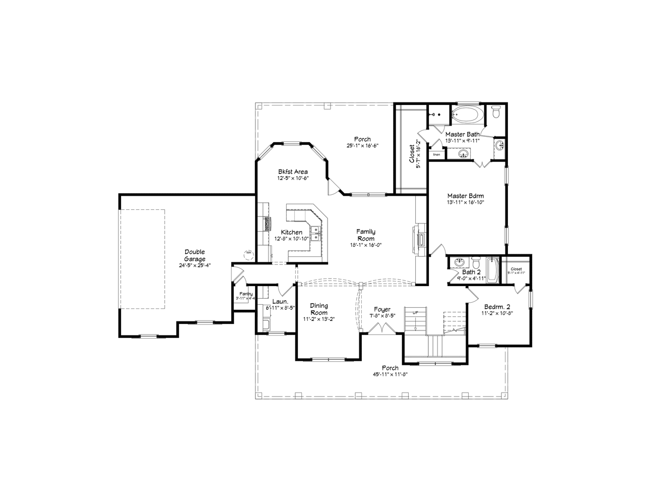 Farmhouse House Plan - 94577 - 1st Floor Plan