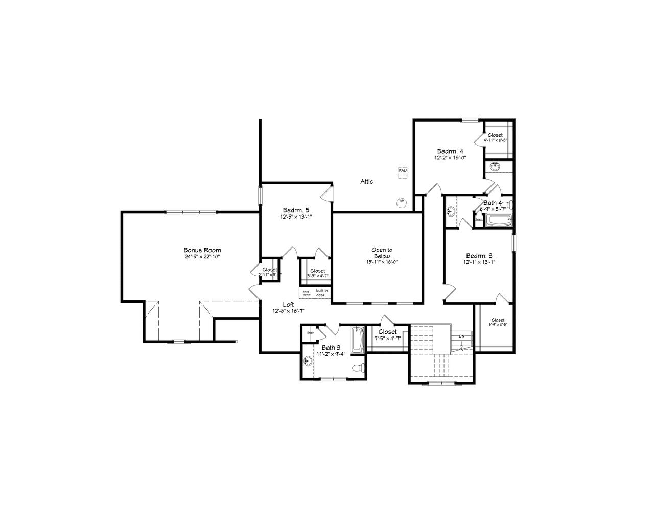 Farmhouse House Plan - 94577 - 2nd Floor Plan