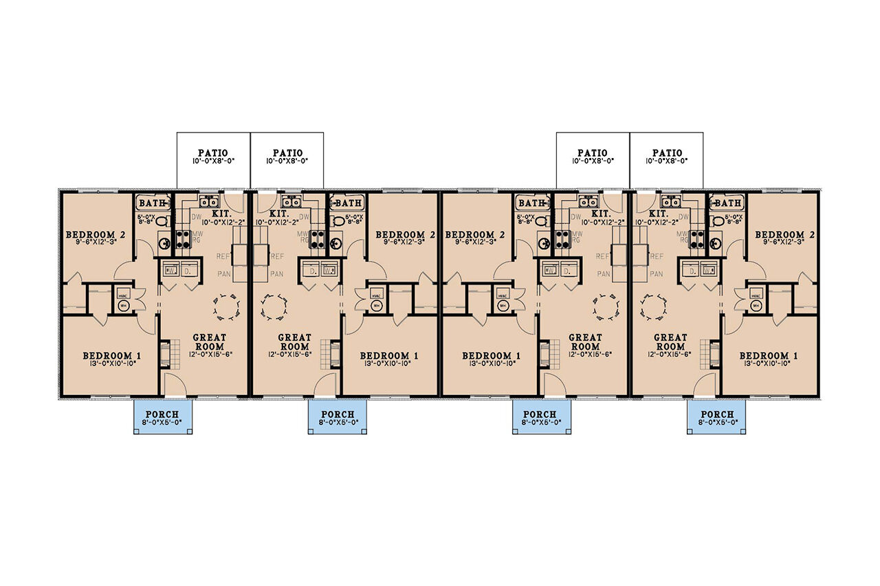 Farmhouse House Plan - Avondale Arms 15913 - 1st Floor Plan