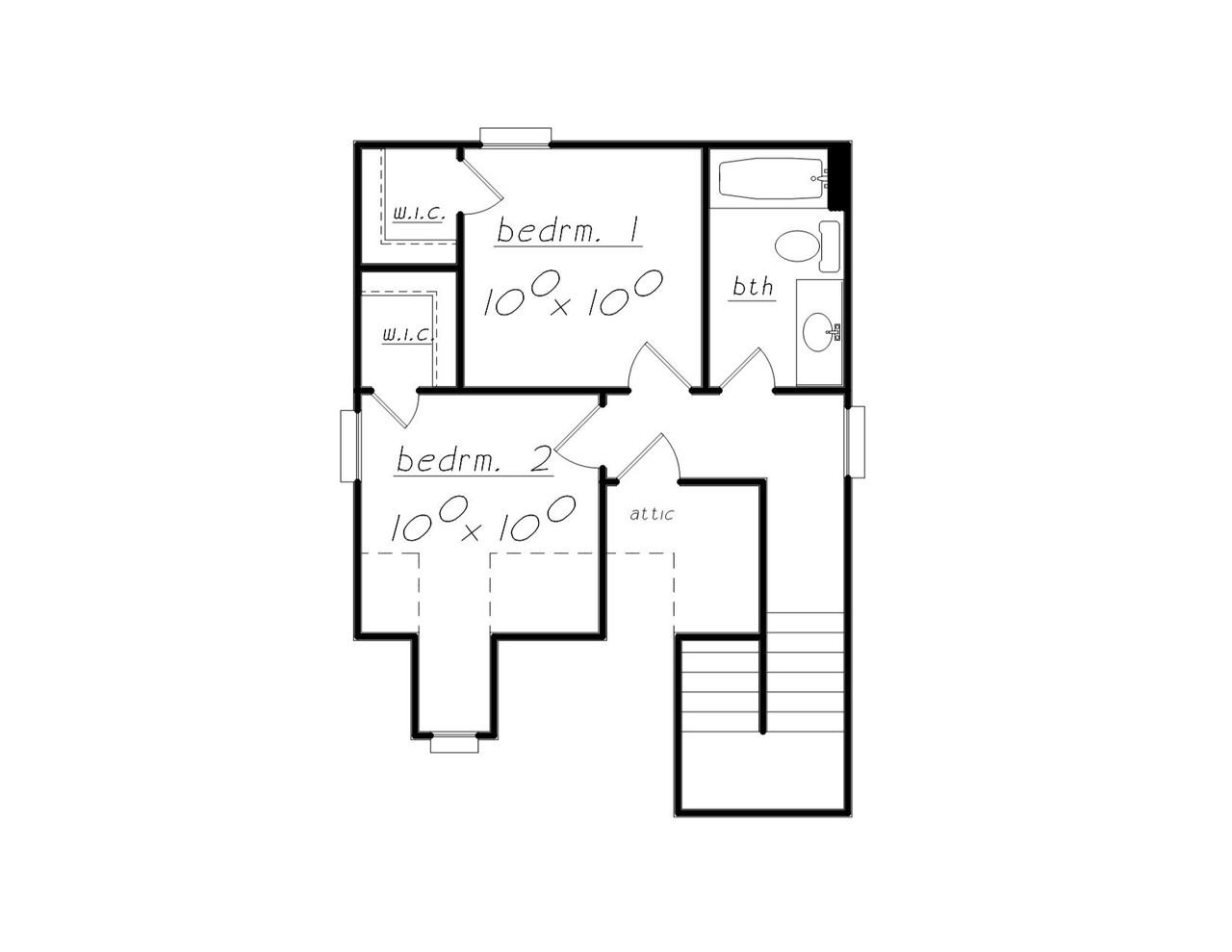 Cottage House Plan - 21345 - 2nd Floor Plan