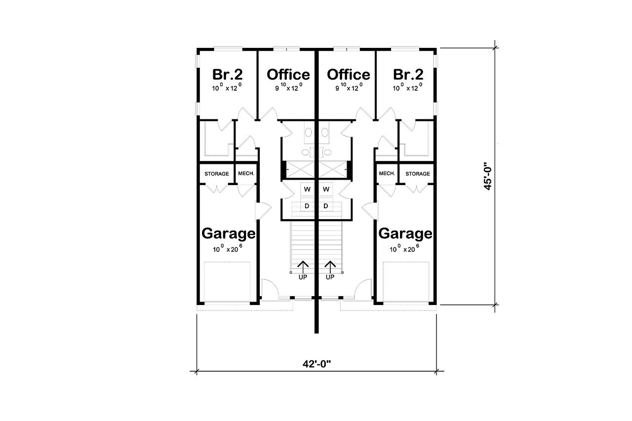 Secondary Image - Modern House Plan - Cambria 50780 - 2nd Floor Plan