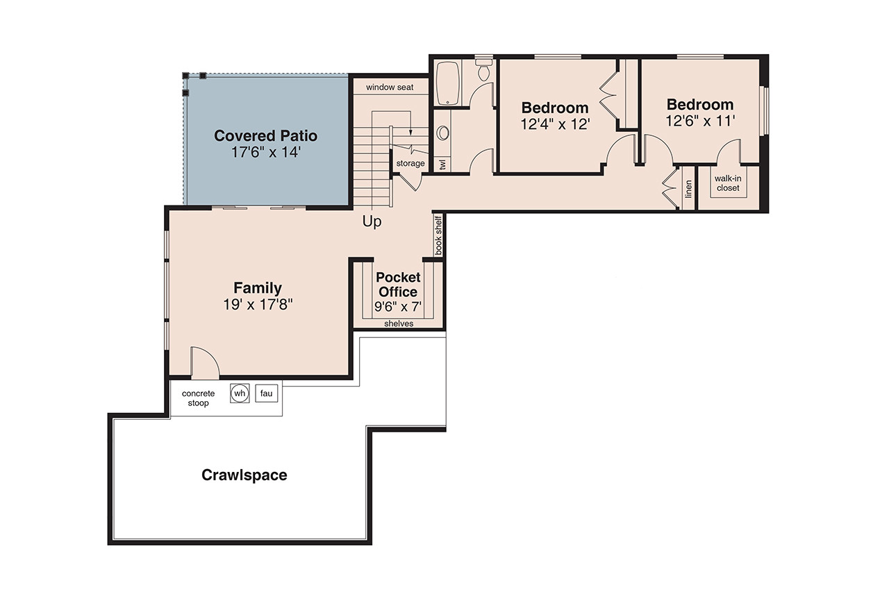 Contemporary House Plan - Maricopa 34114 - Basement Floor Plan