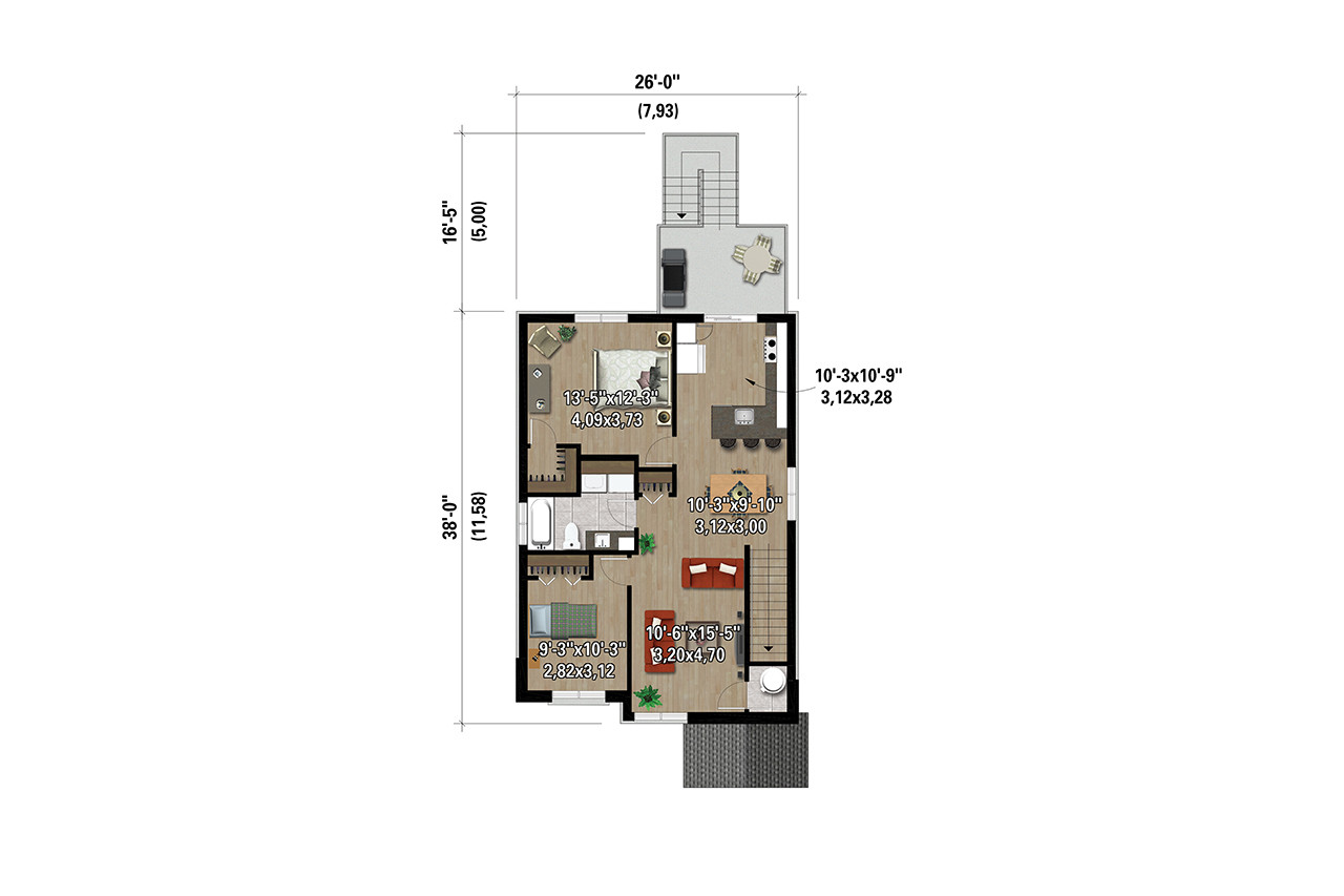 Secondary Image - Farmhouse House Plan - 44875 - 2nd Floor Plan